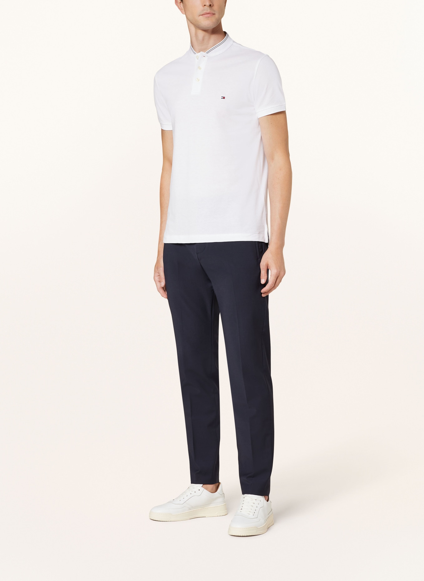 TOMMY HILFIGER Piqué polo shirt slim fit, Color: WHITE (Image 2)