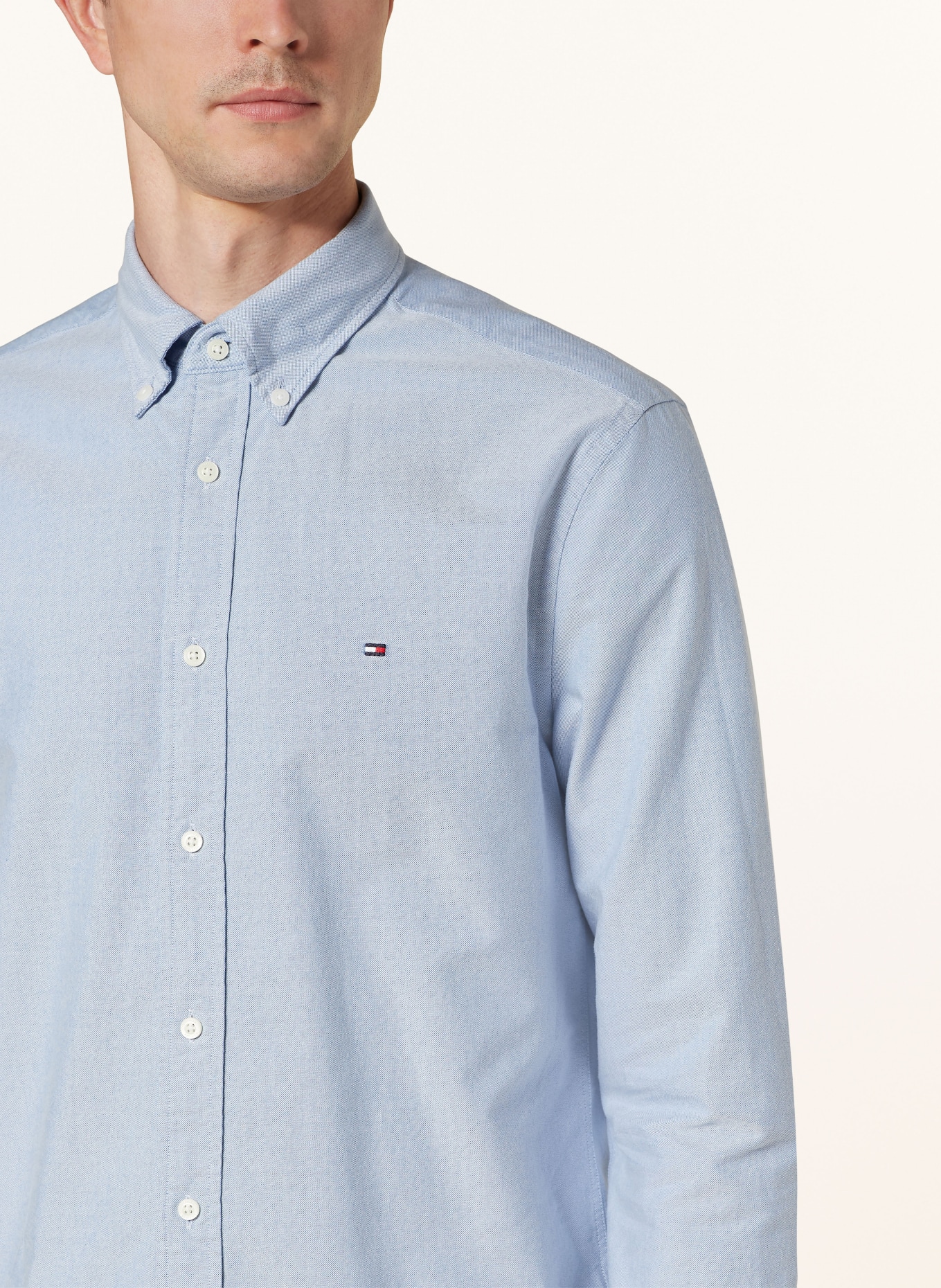 TOMMY HILFIGER Oxford shirt regular fit, Color: LIGHT BLUE (Image 4)