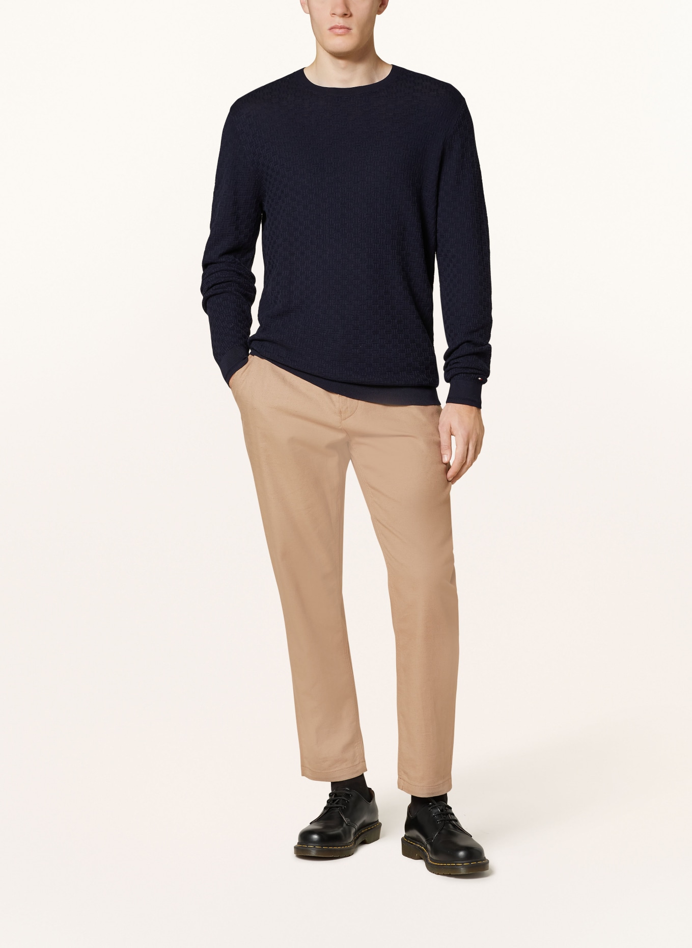 TOMMY HILFIGER Pullover: DUNKELBLAU