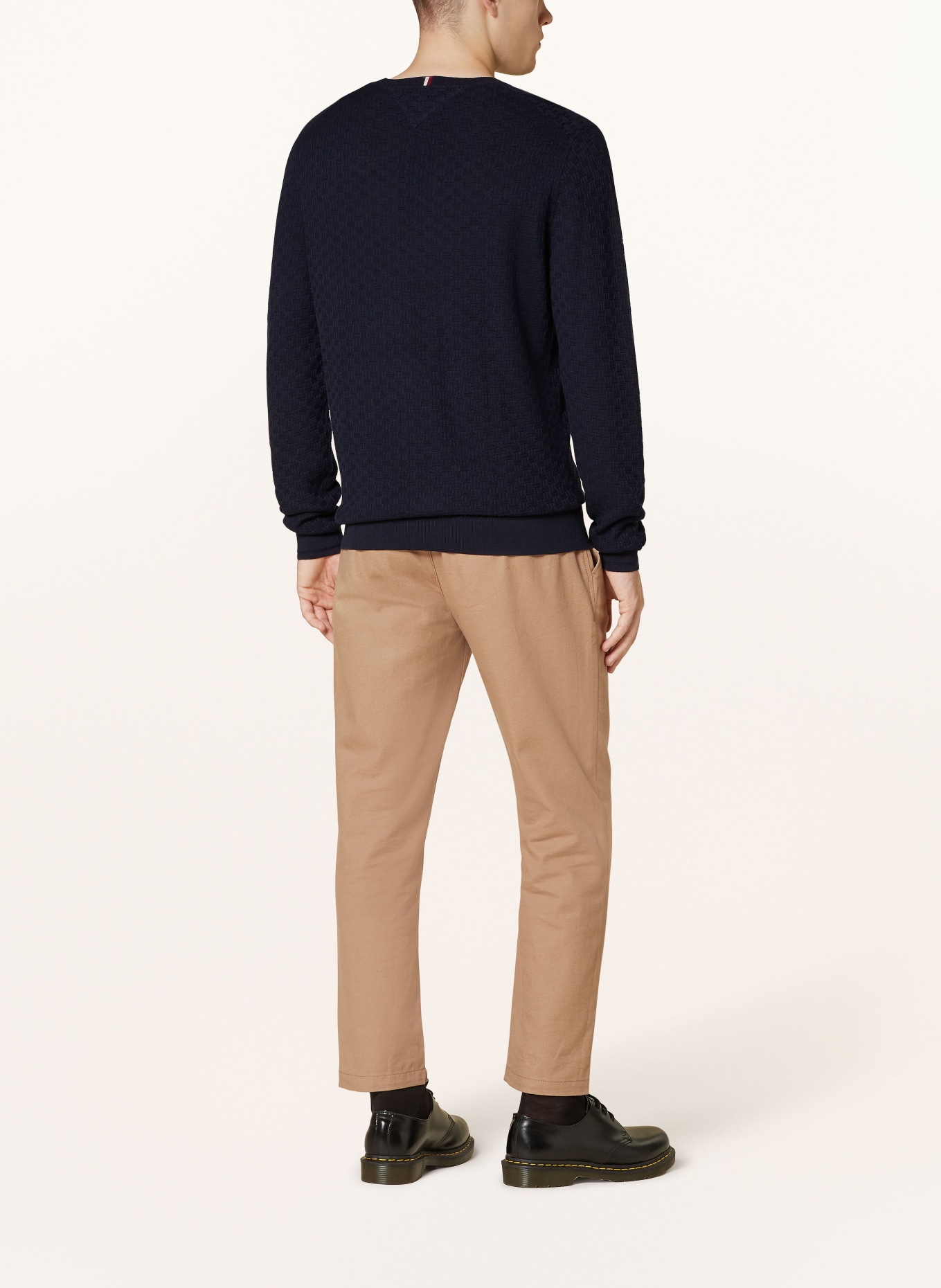TOMMY HILFIGER Pullover: DUNKELBLAU