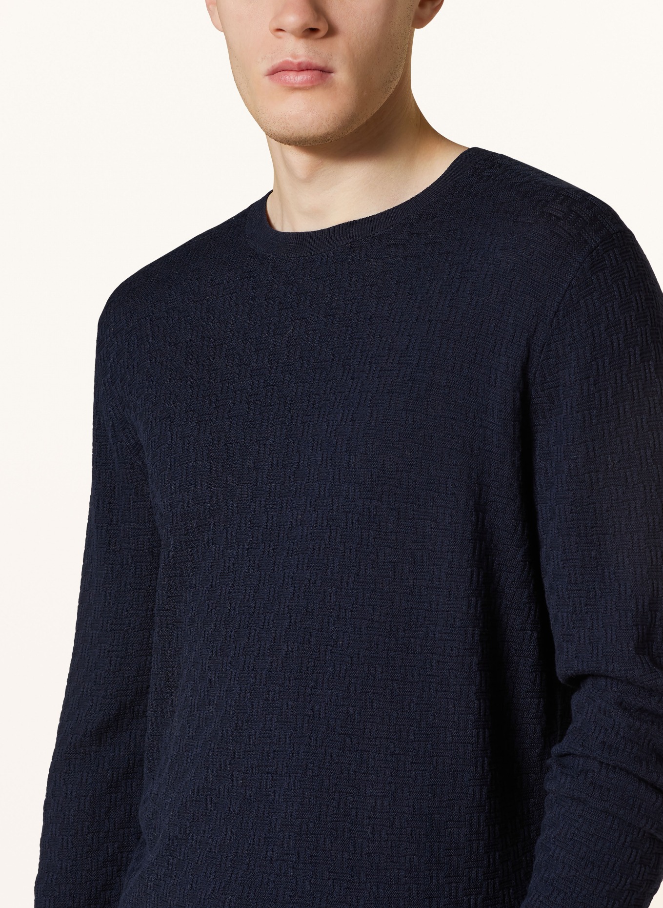 TOMMY HILFIGER Pullover: DUNKELBLAU