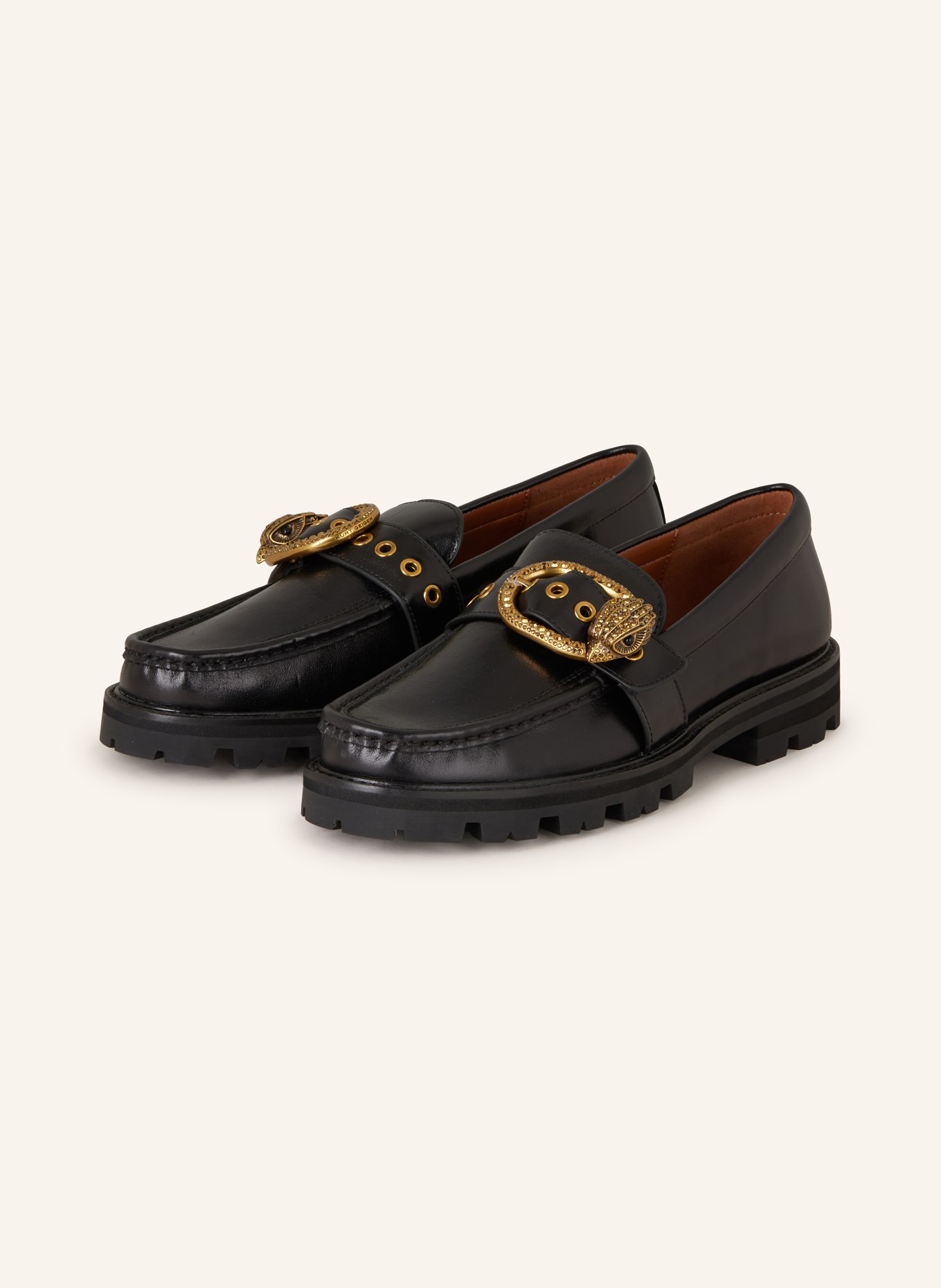 KURT GEIGER Loafer MAYFAIR mit Schmucksteinen: SCHWARZ