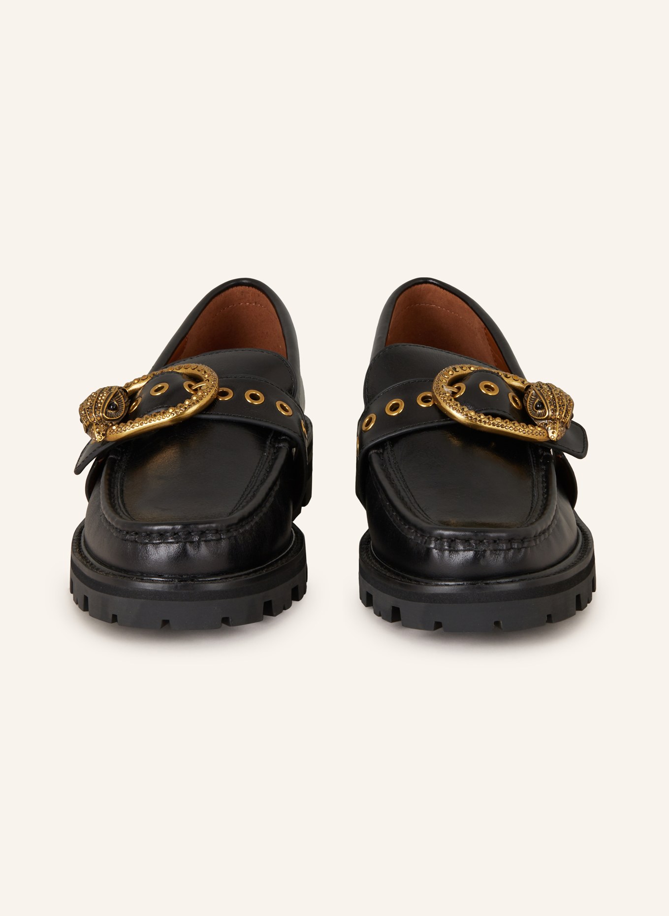 KURT GEIGER Loafer MAYFAIR mit Schmucksteinen: SCHWARZ