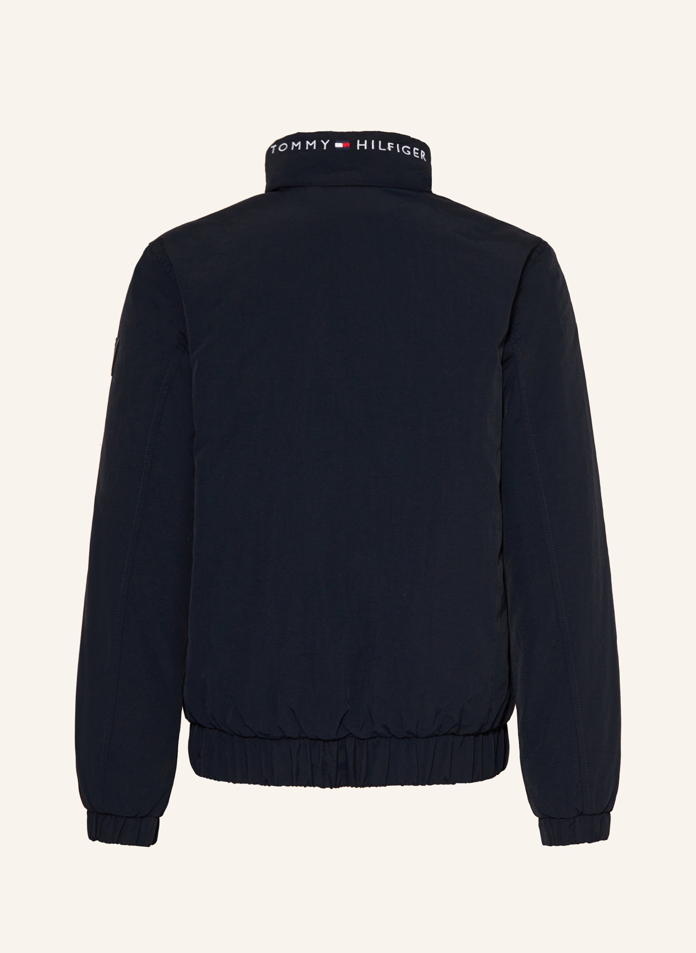 All black tommy hilfiger jacket best sale