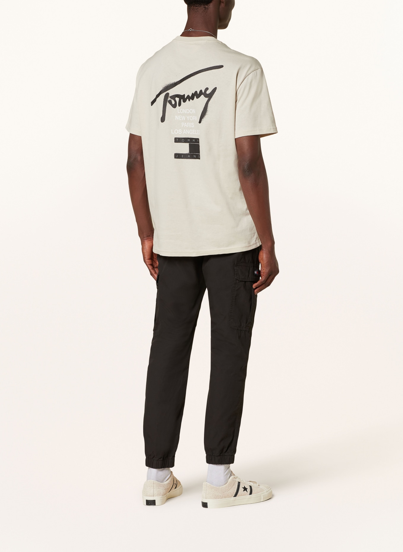 TOMMY JEANS T-shirt, Color: BEIGE/ BLACK (Image 2)