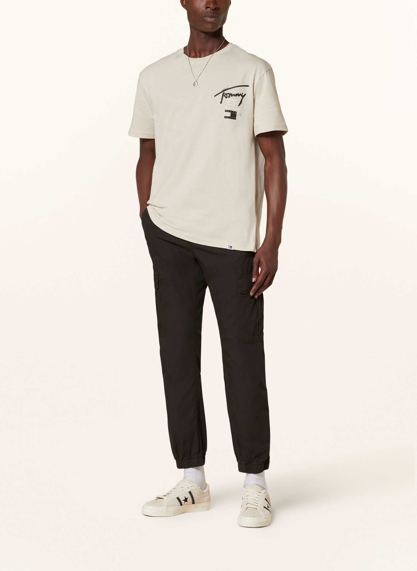 TOMMY JEANS T-shirt, Color: BEIGE/ BLACK (Image 3)