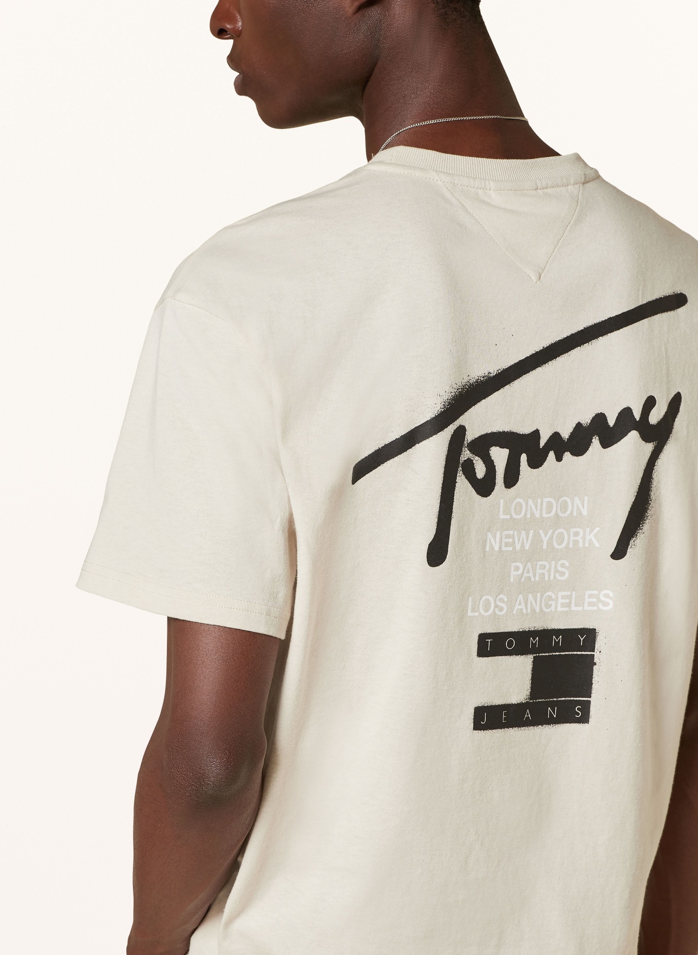 TOMMY JEANS T-shirt, Color: BEIGE/ BLACK (Image 4)