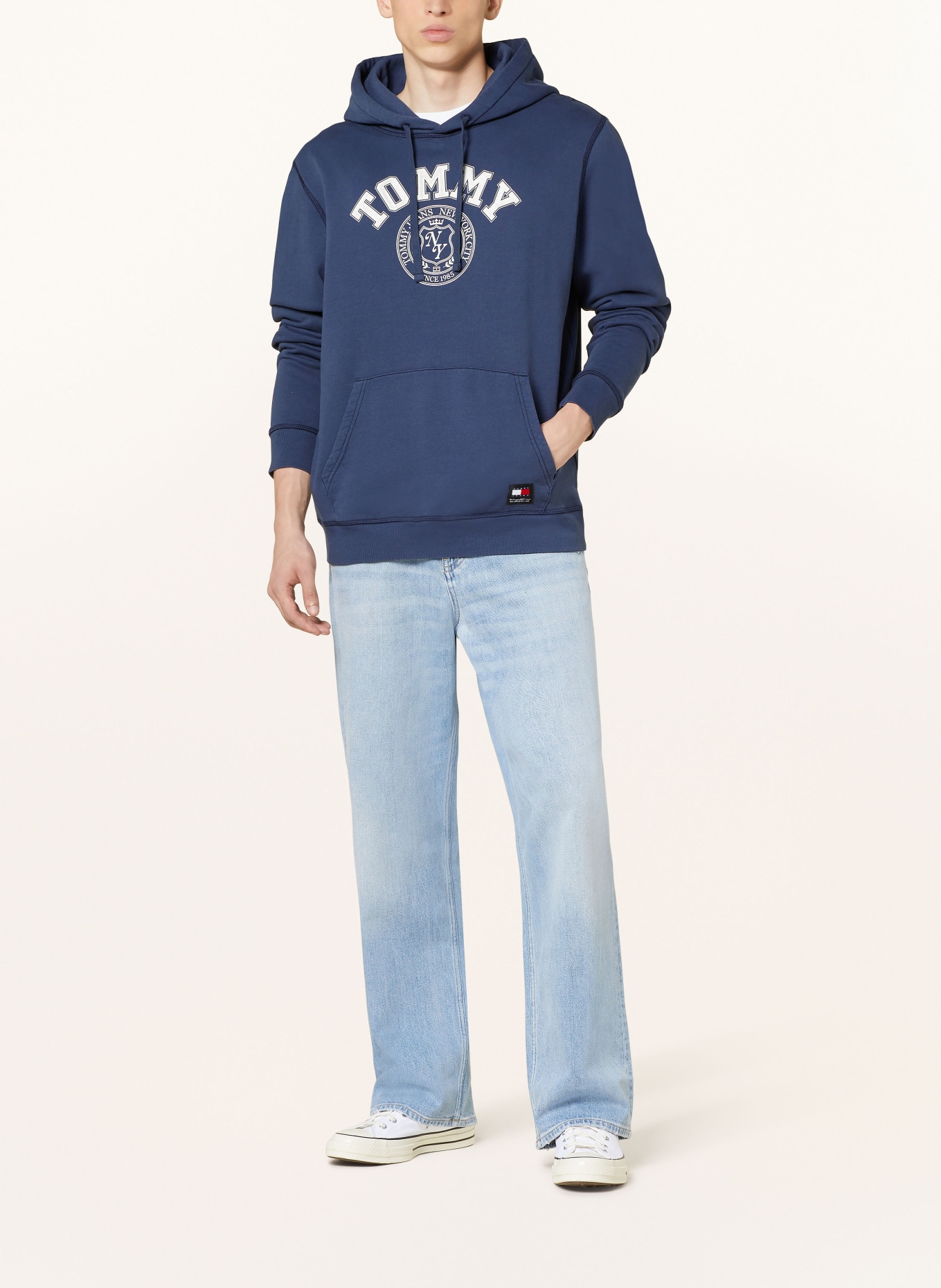 TOMMY JEANS Hoodie: DUNKELBLAU