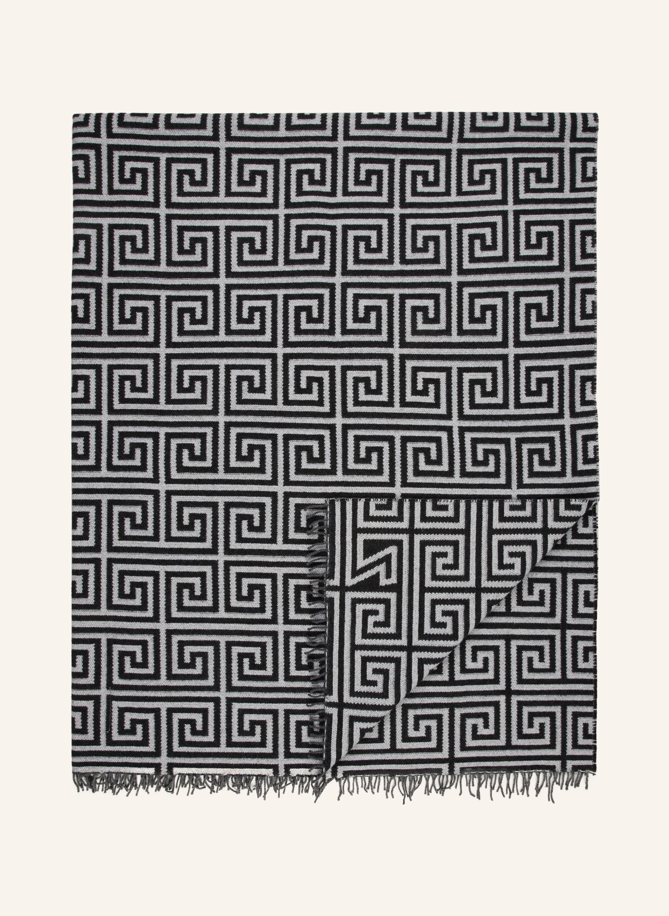 zoeppritz Plaid LEGACY: DUNKELGRAU / WEISS