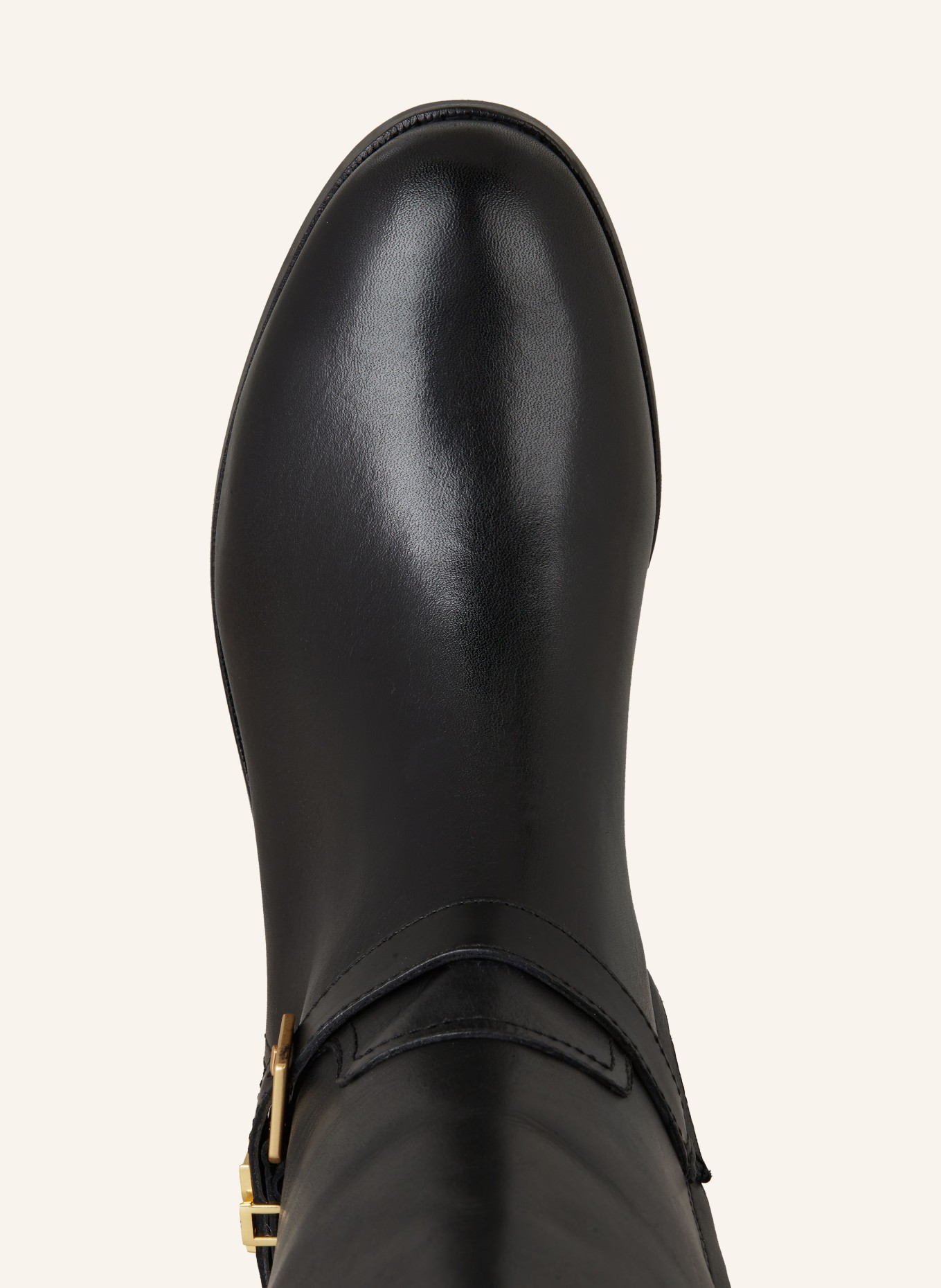 Ralph lauren tall black boots sales