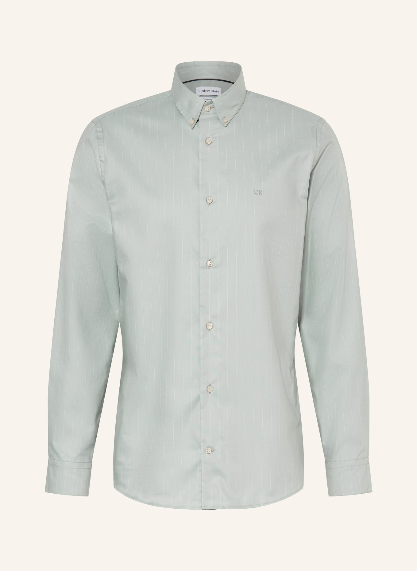 Calvin Klein Oxford shirt regular fit, Color: GRAY/ WHITE (Image 1)