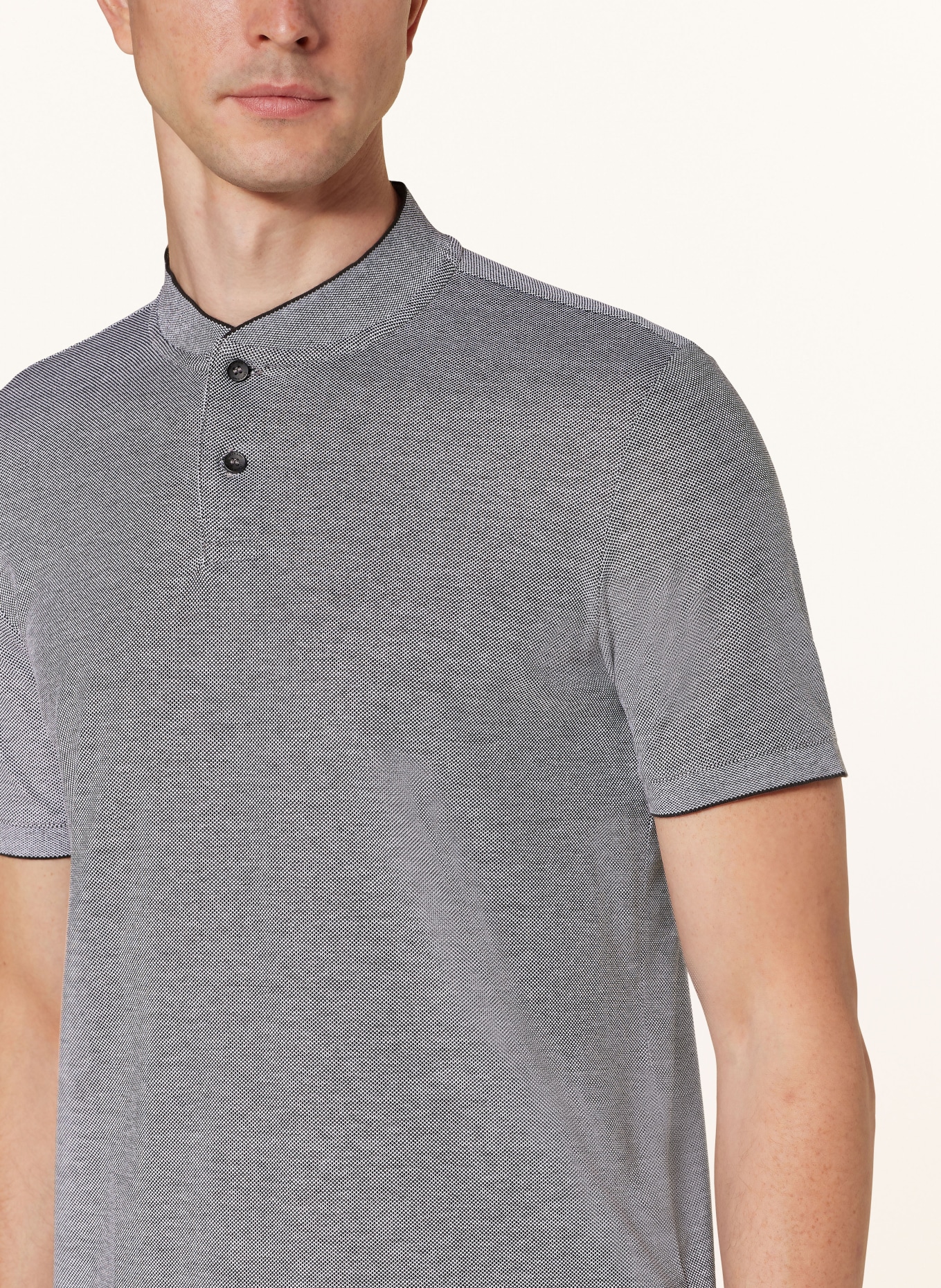 Calvin Klein Piqué polo shirt, Color: BLACK/ WHITE (Image 4)