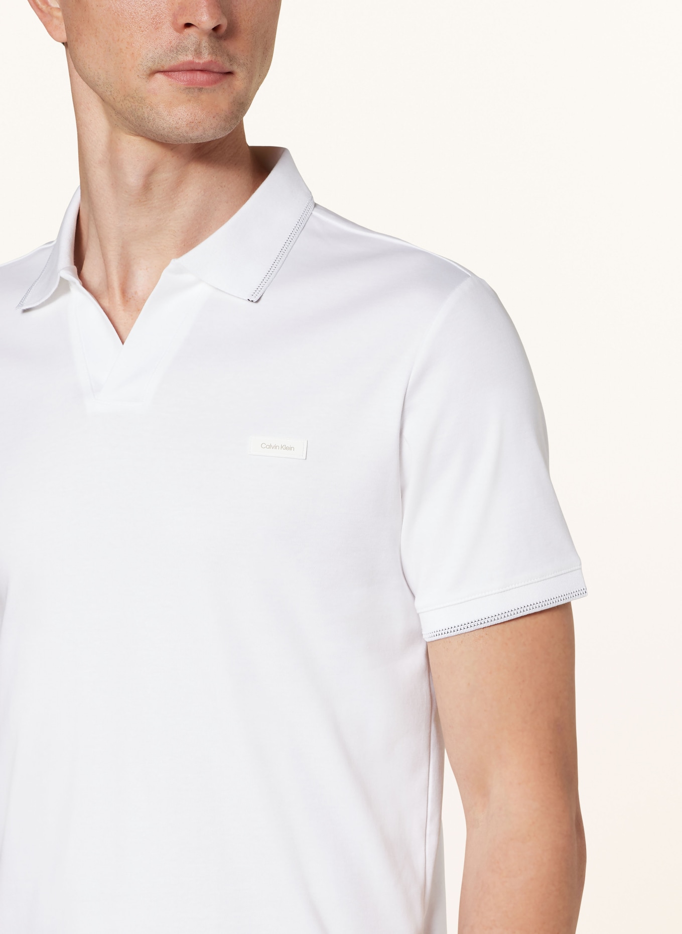 Calvin Klein Jersey polo shirt, Color: WHITE (Image 4)