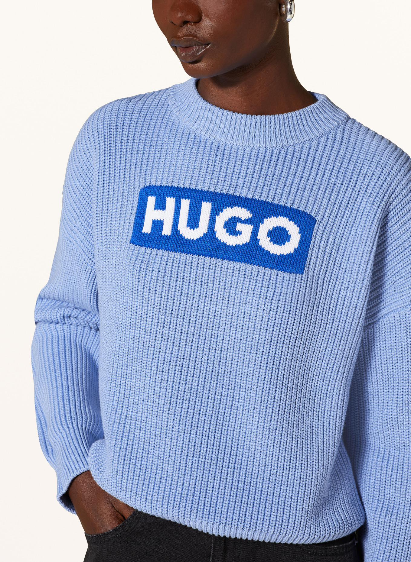 Hugo boss blue sweater online