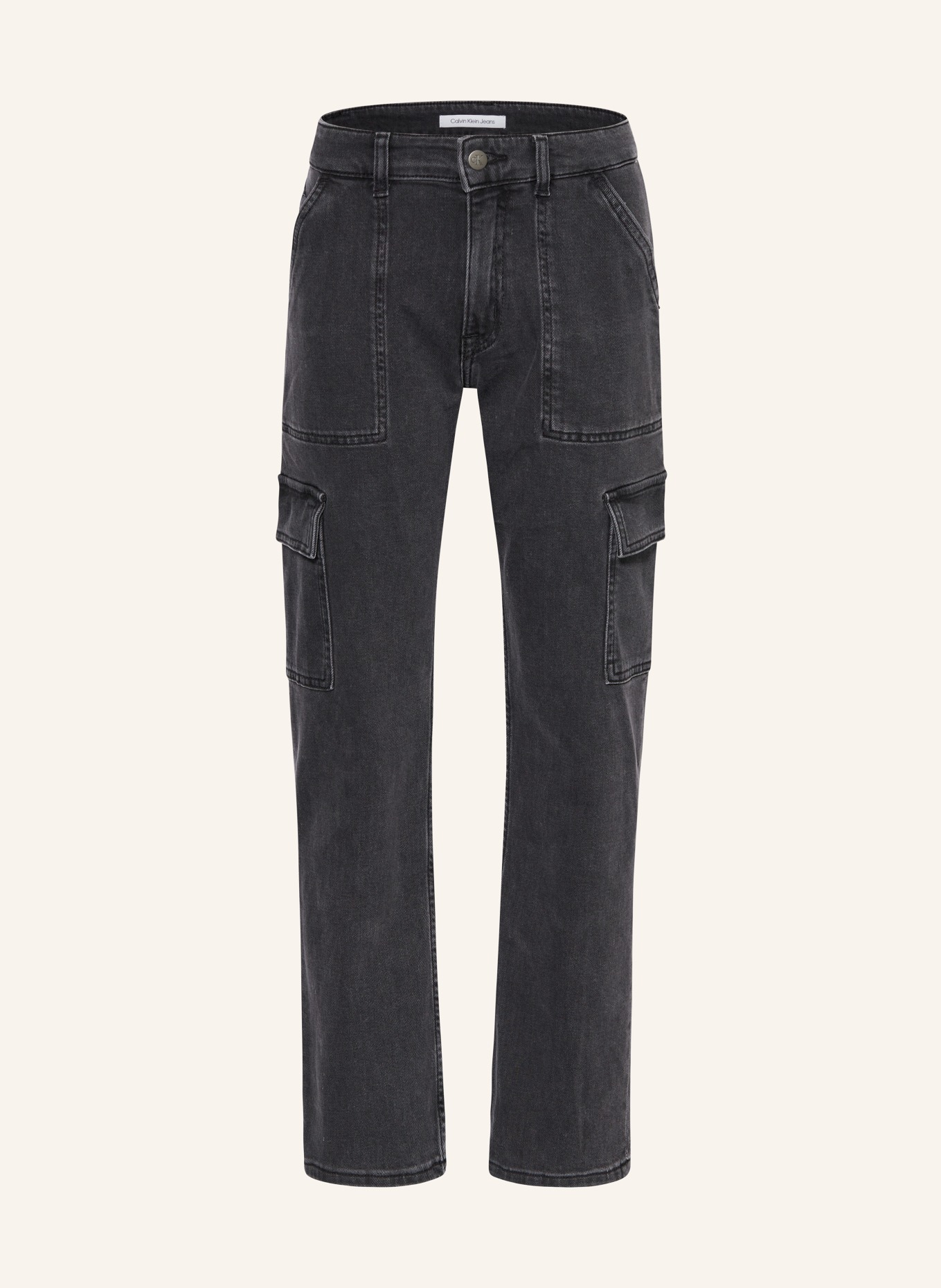 Calvin Klein Cargojeans Regular Fit, Farbe: 1BJ Charcoal Grey Rgd (Bild 1)