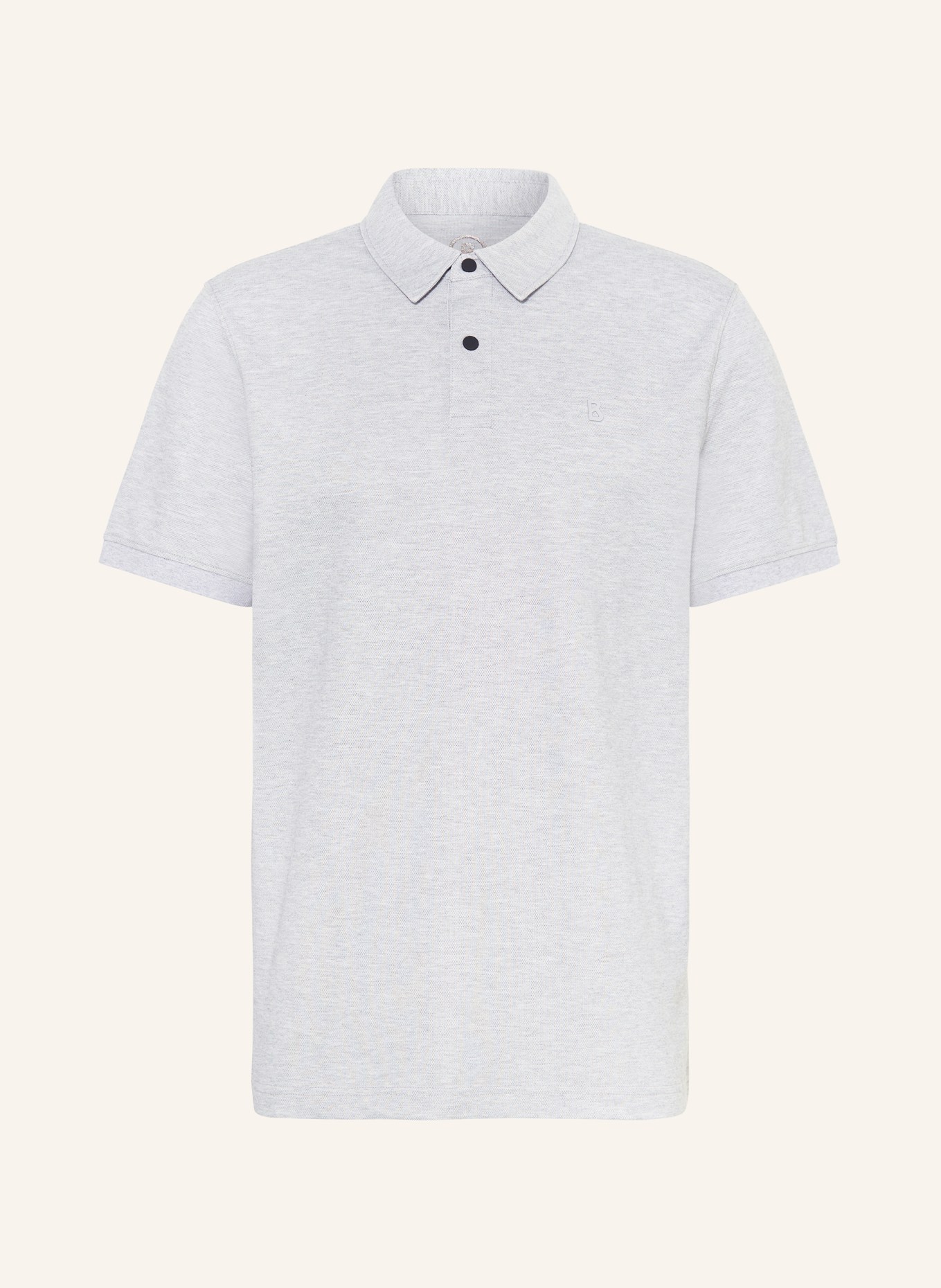 BOGNER Piqué polo shirt TIMO regular fit, Color: LIGHT GRAY (Image 1)