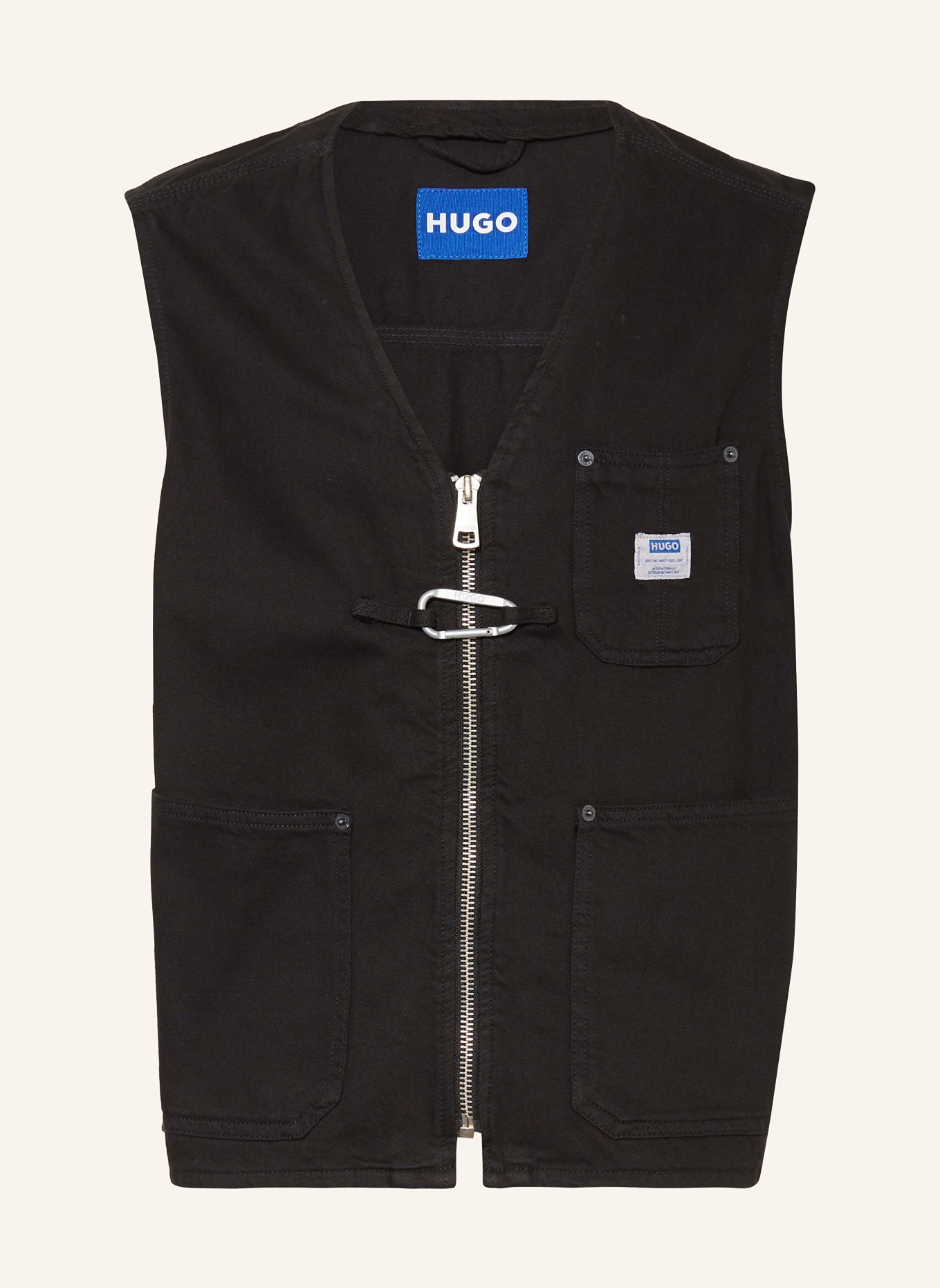 HUGO BLUE Jeansweste LUNUS: SCHWARZ