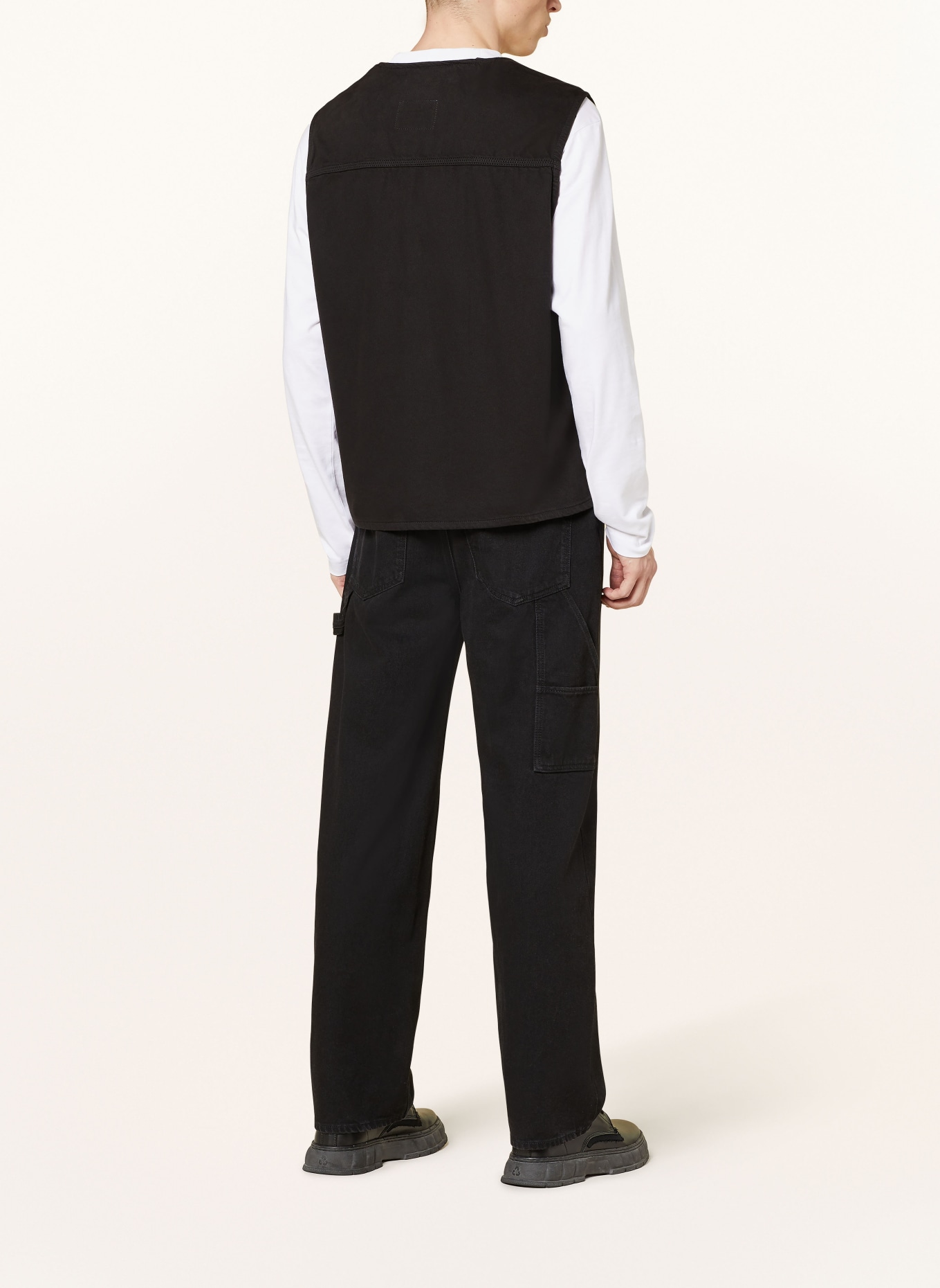 HUGO BLUE Jeansweste LUNUS: SCHWARZ