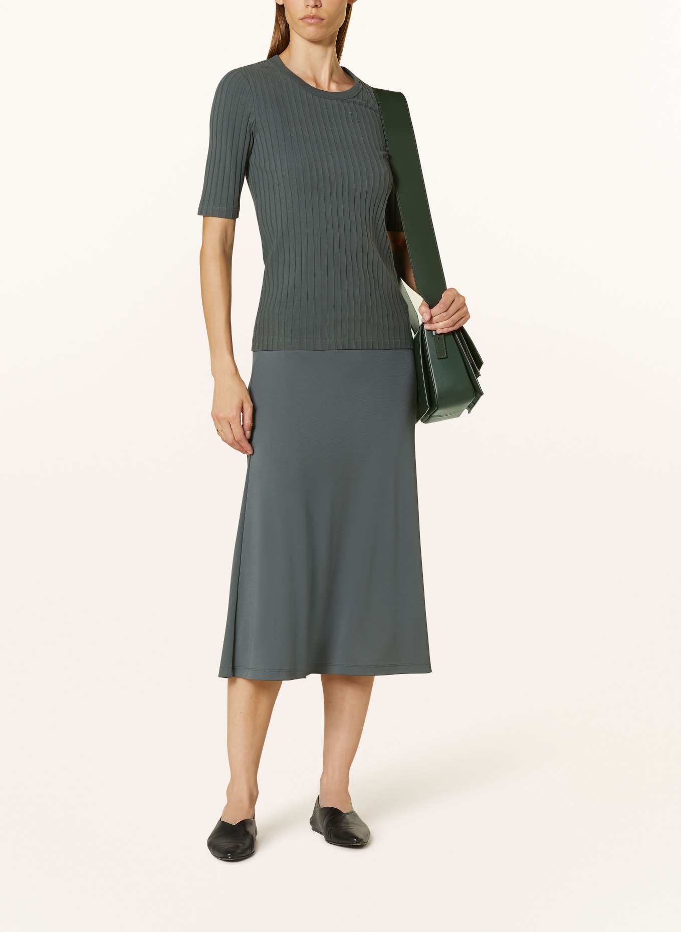 CLOSED Jersey skirt, Color: GRAY (Image 2)