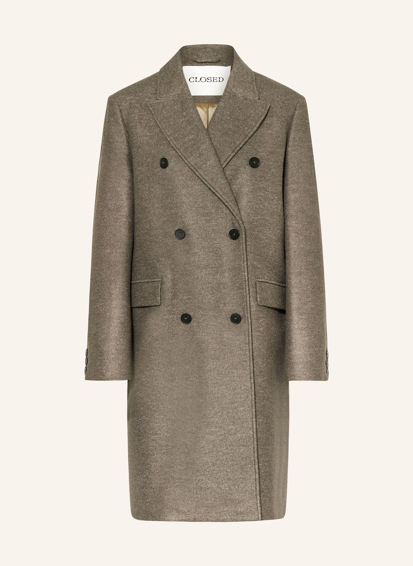 CLOSED Kabát z buklé: TMAVĚ ŠEDÁ