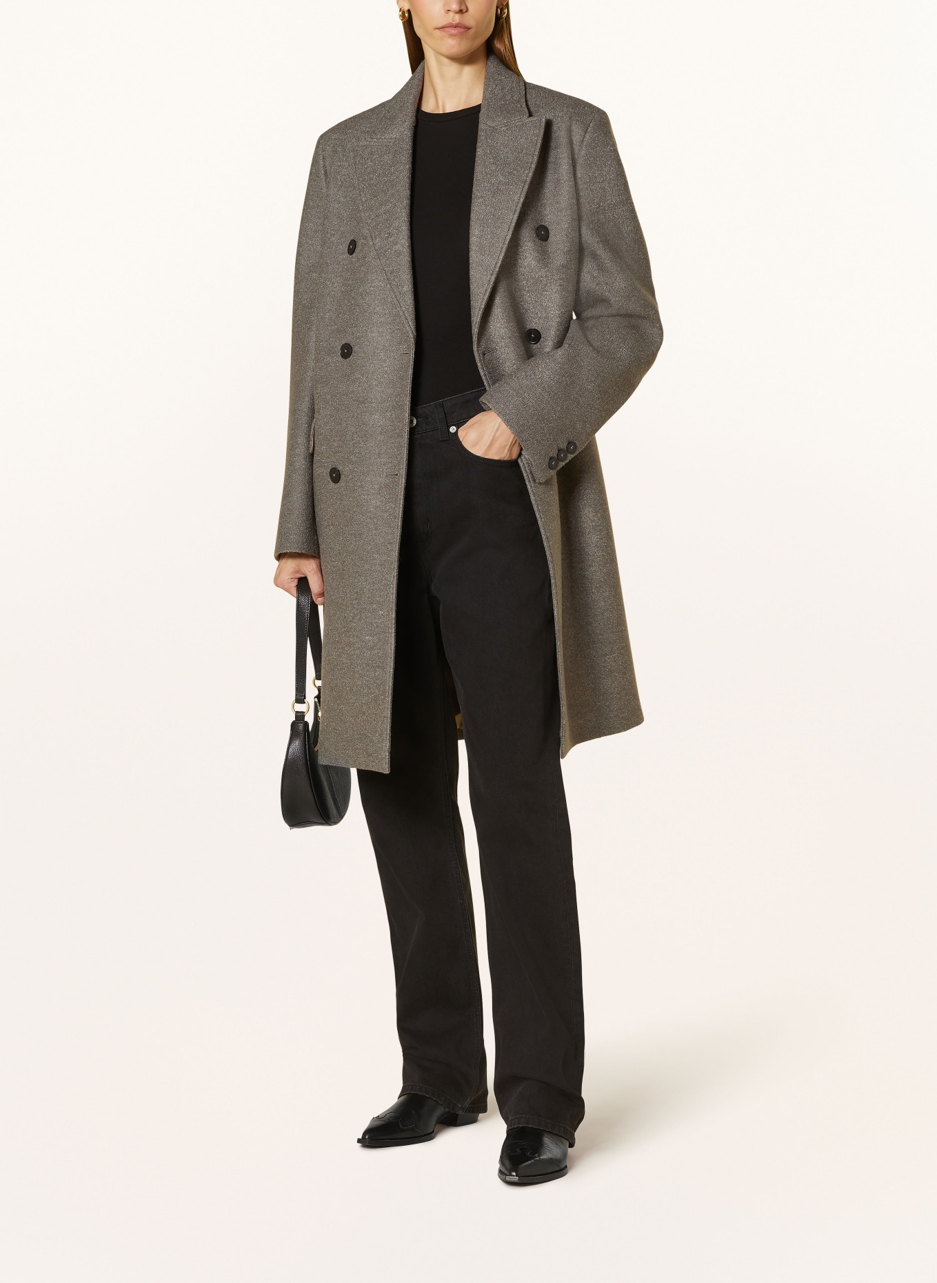 Gray boucle coat online