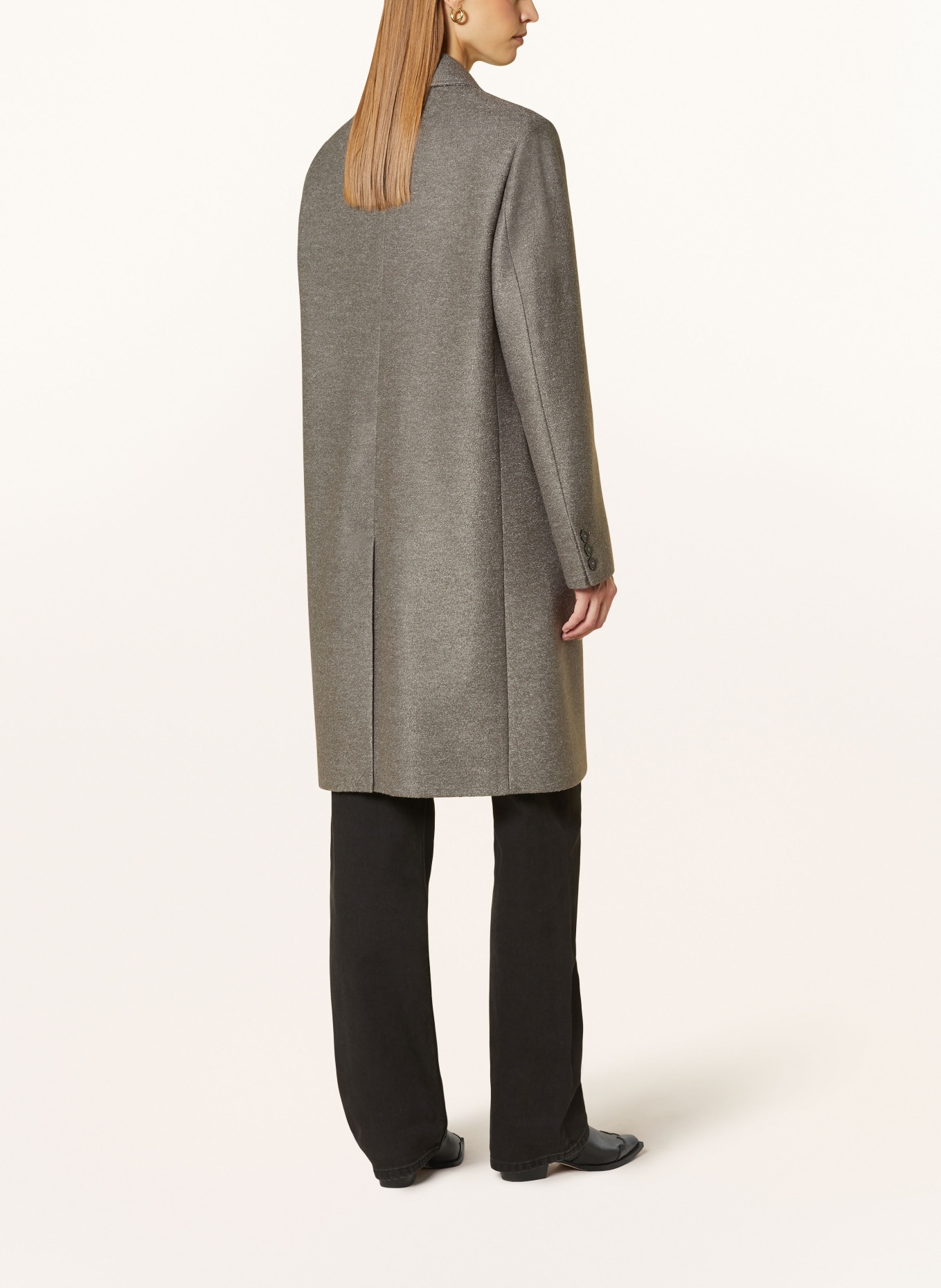 CLOSED Kabát z buklé: TMAVĚ ŠEDÁ