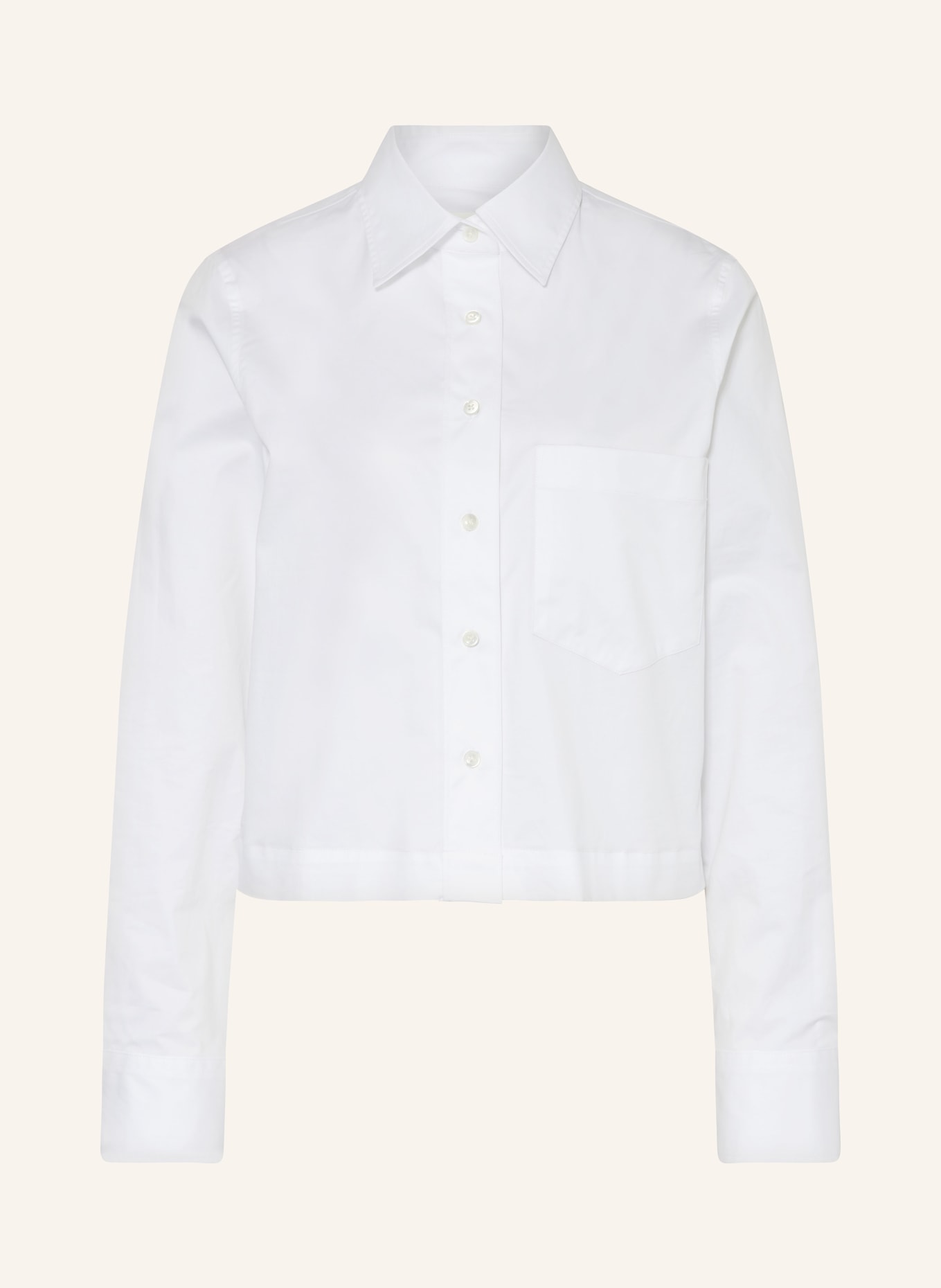 CLOSED Cropped shirt blouse, Color: WHITE (Image 1)