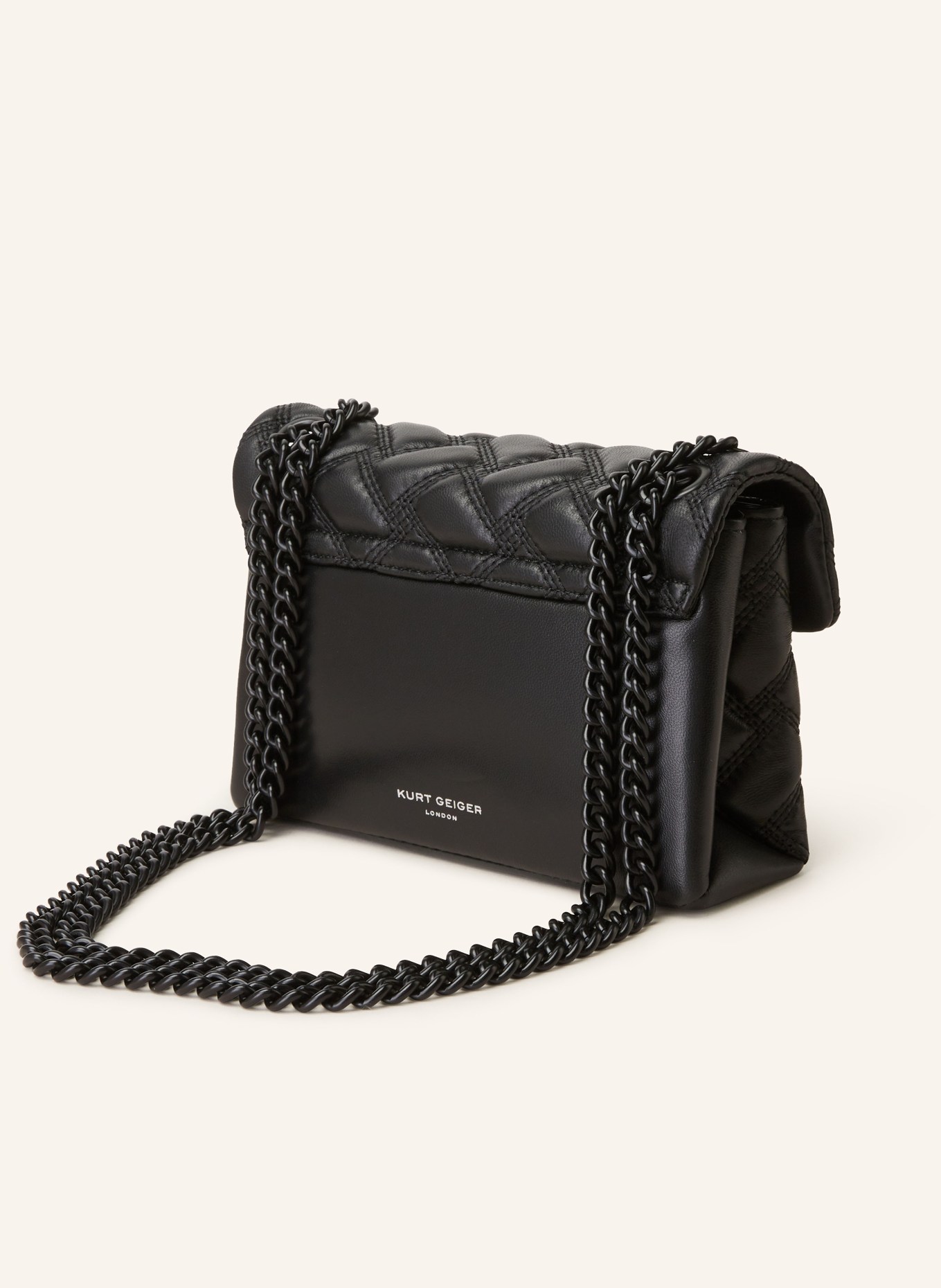 KURT GEIGER Crossbody bag MINI KENSINGTON with decorative gems in black