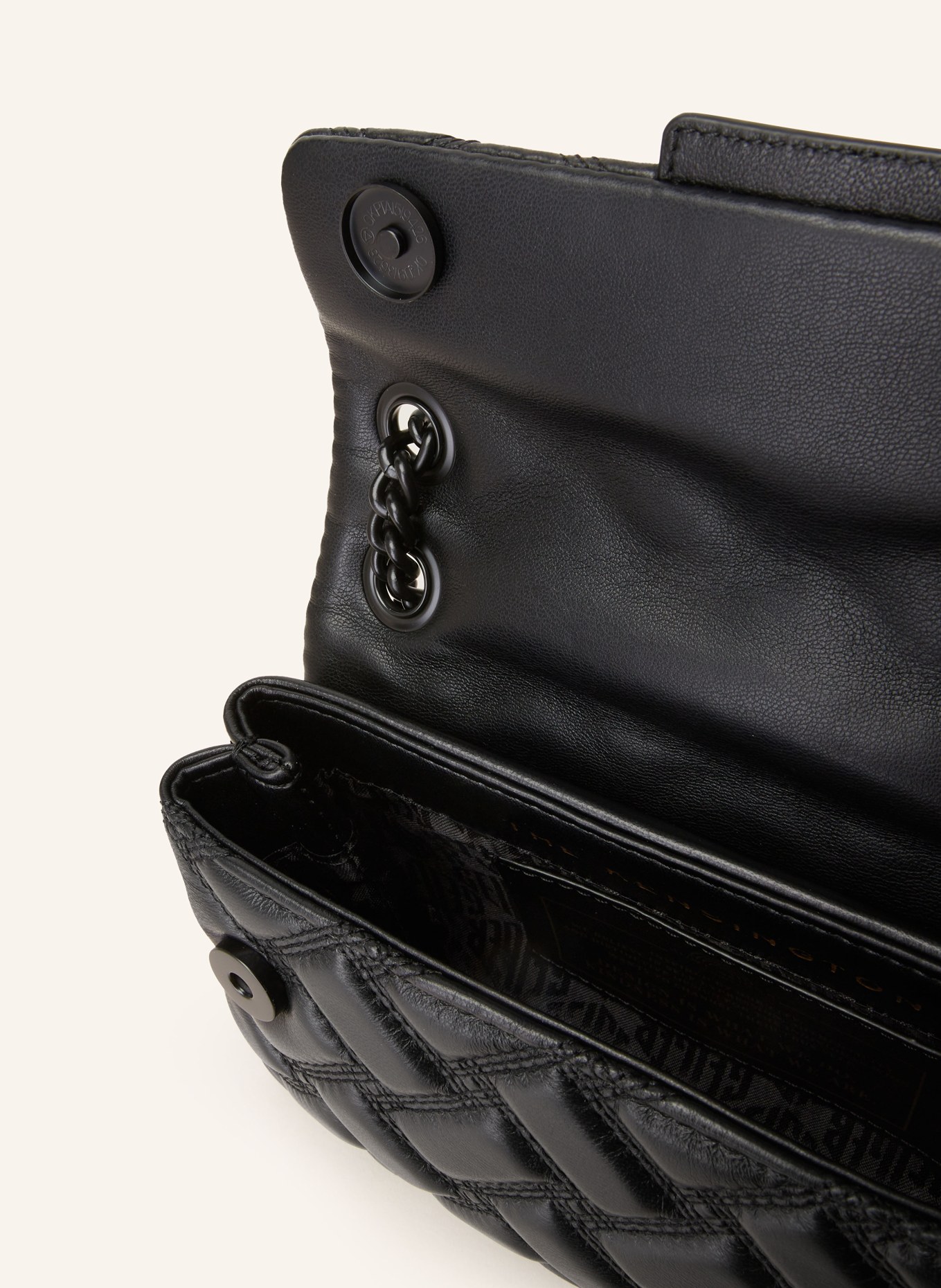 KURT GEIGER Umhängetasche MINI KENSINGTON mit Schmucksteinen: SCHWARZ