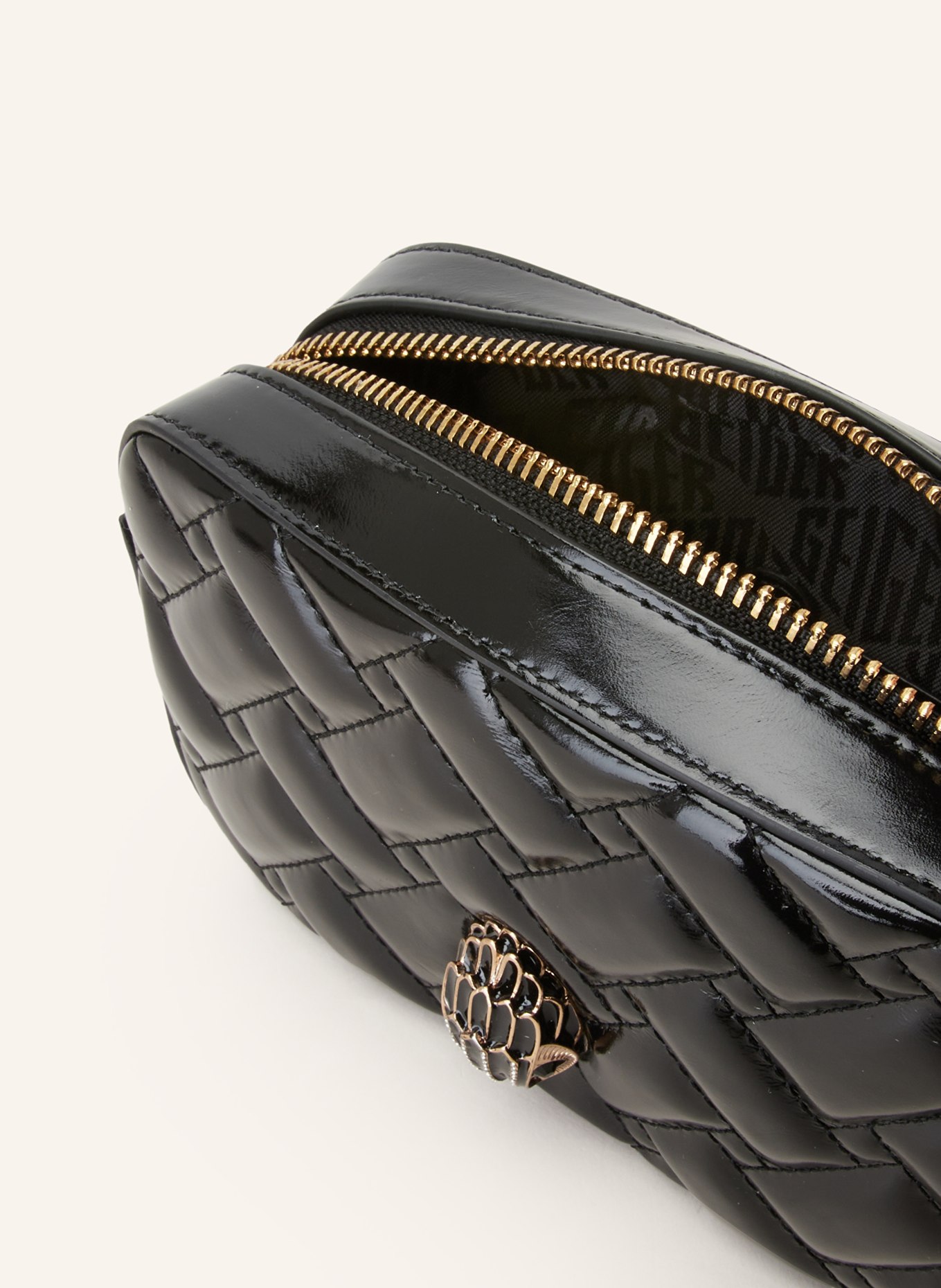 Kensington quilted leather shoulder bag top