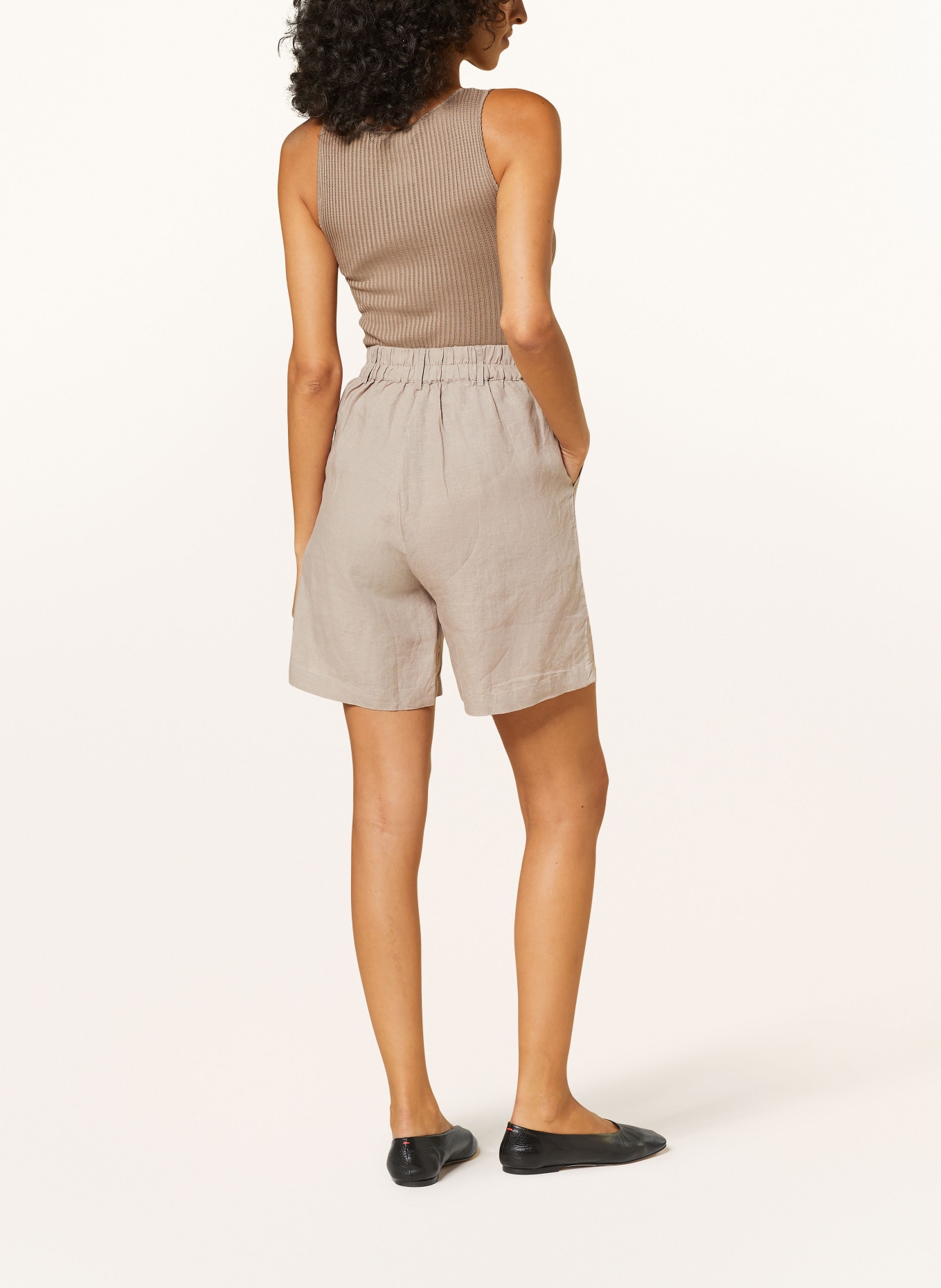 Princess GOES HOLLYWOOD Linen shorts, Color: TAUPE (Image 3)