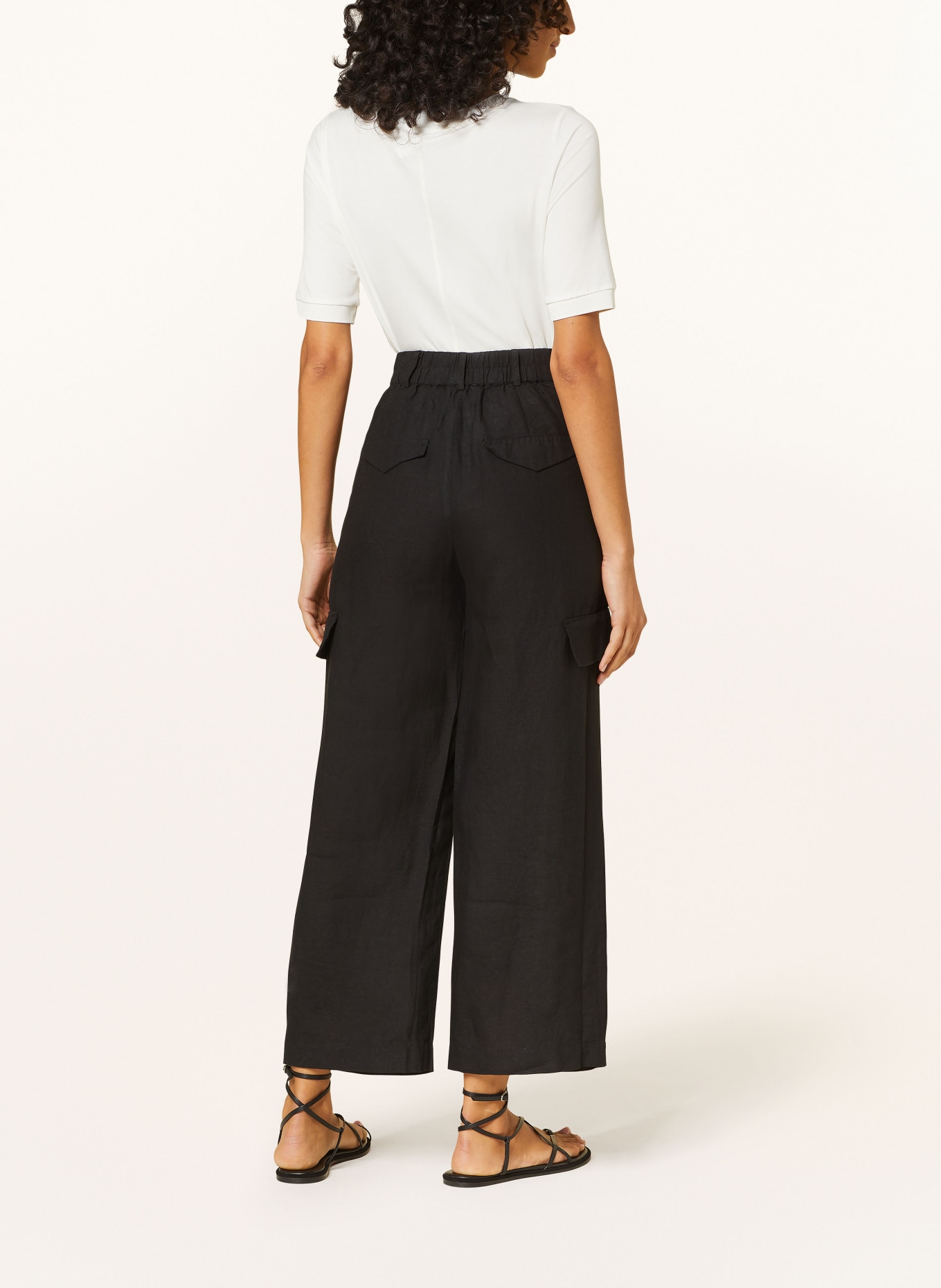 Princess GOES HOLLYWOOD 7/8-Hose aus Leinen: SCHWARZ