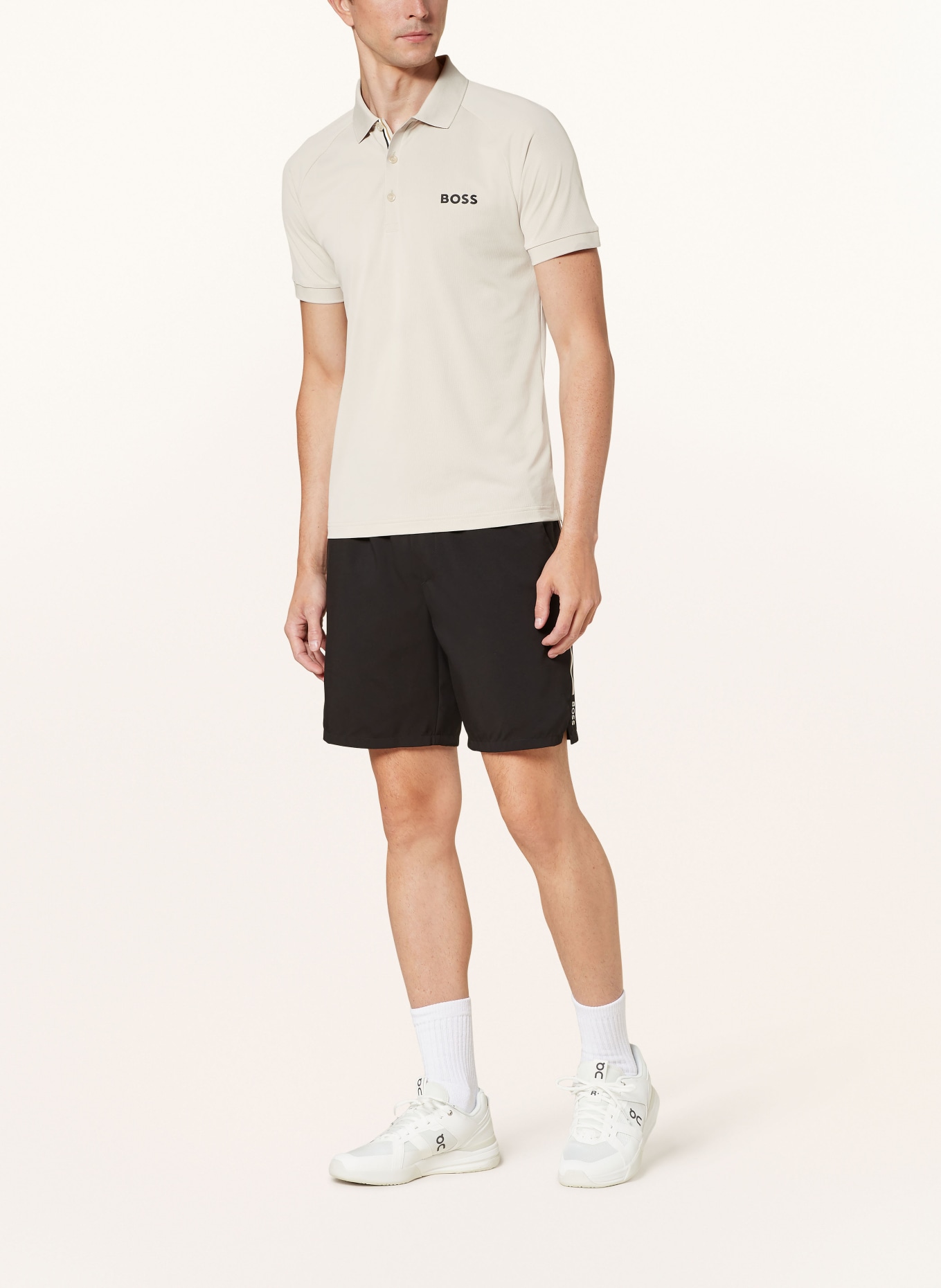 BOSS Funktions-Poloshirt PATTEO, Farbe: BEIGE (Bild 2)