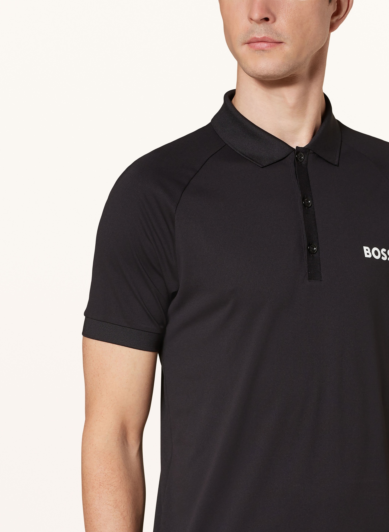 BOSS Performance polo shirt PATTEO, Color: BLACK (Image 4)