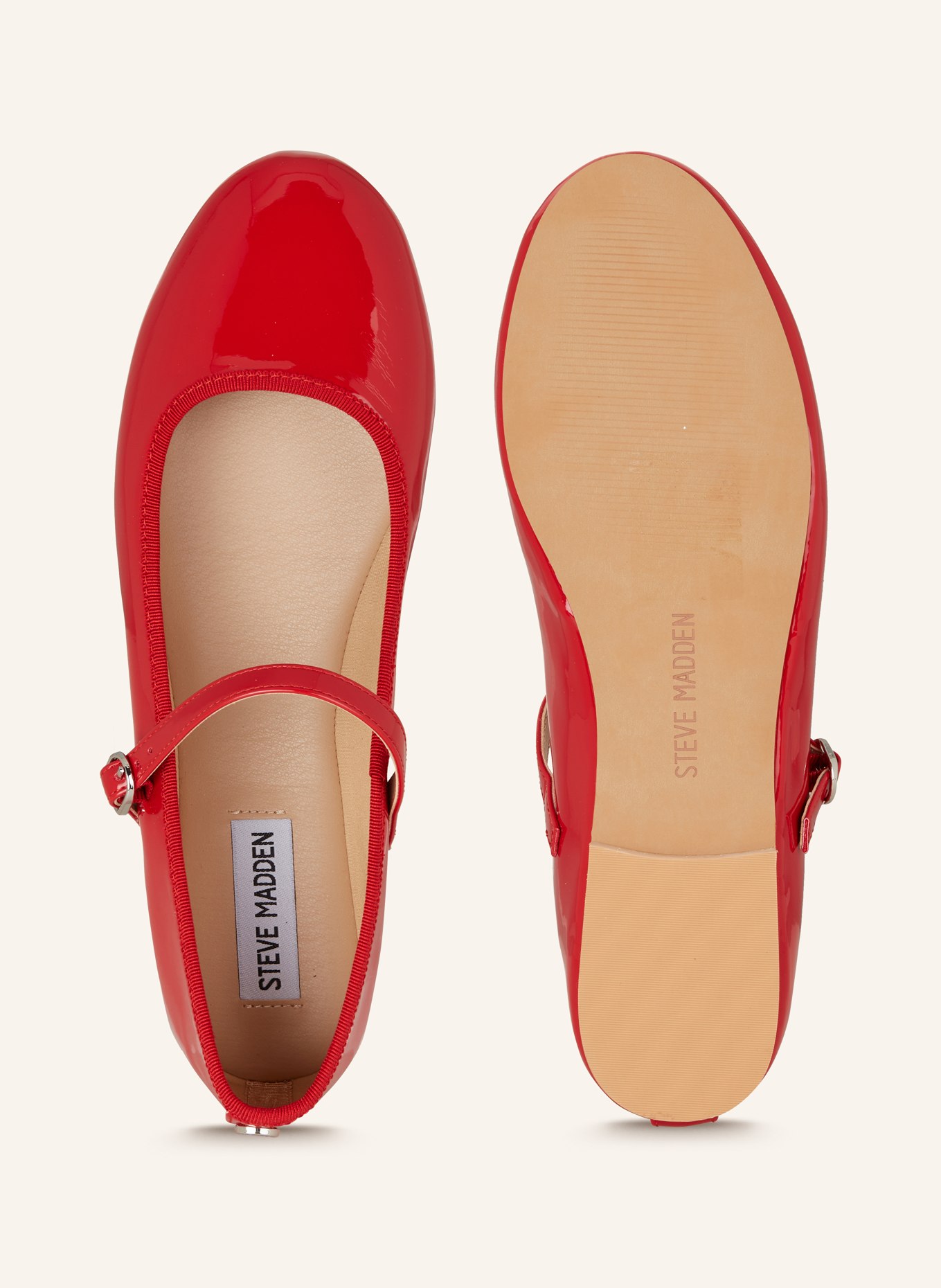 STEVE MADDEN Mary Jane ballets flats VINETTA, Color: RED (Image 5)