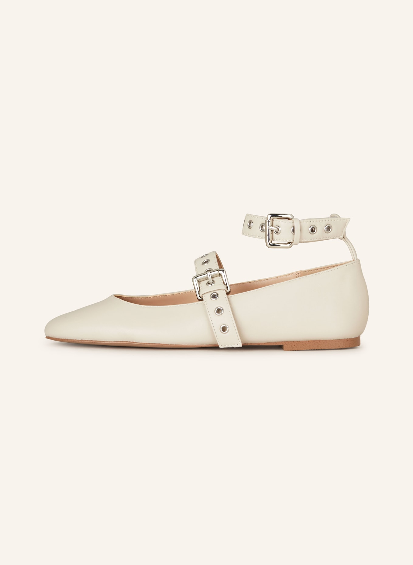 STEVE MADDEN Ballerinas MACBETH mit Nieten, Farbe: CREME (Bild 4)