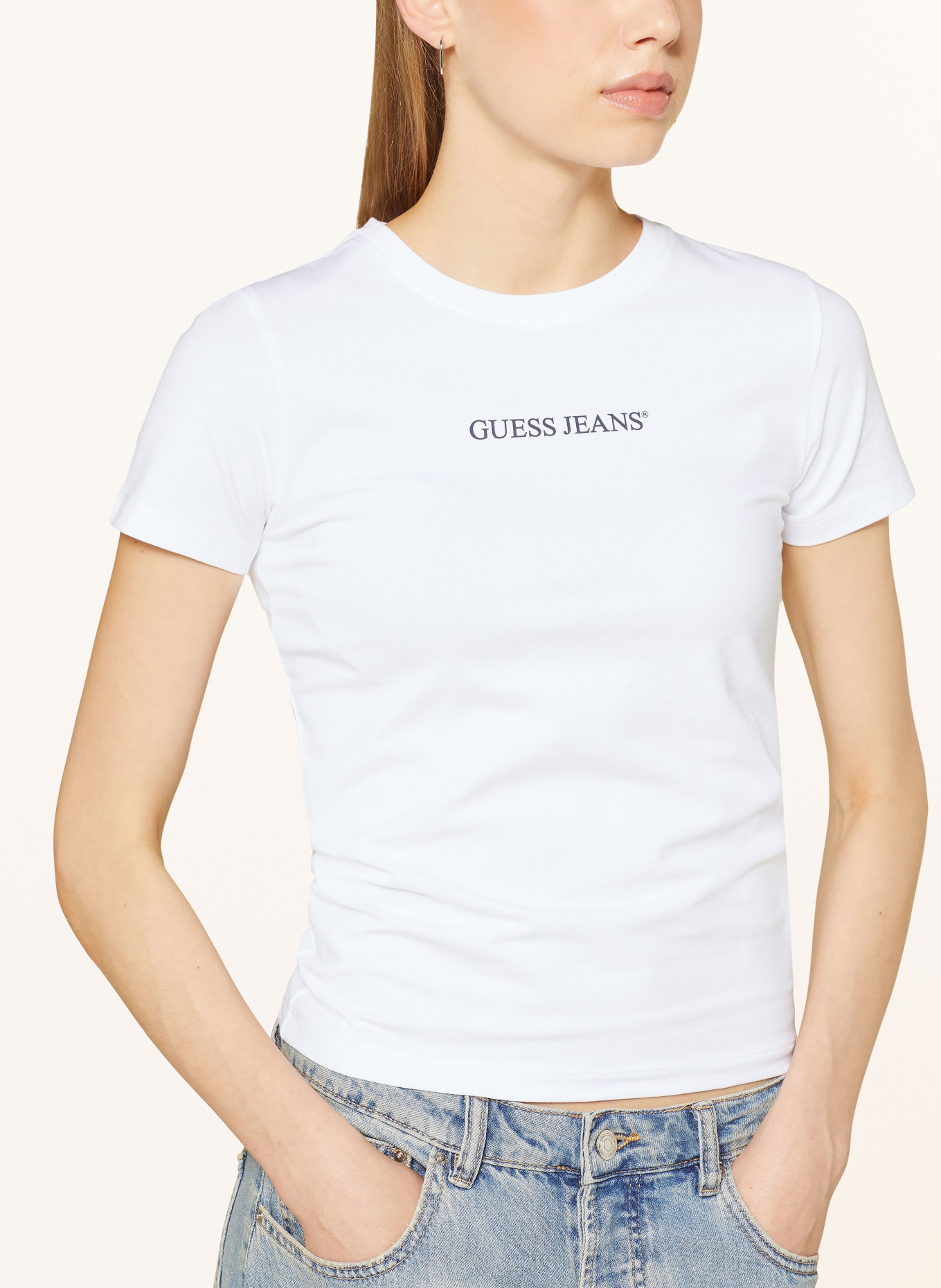 GUESS JEANS T-shirt, Color: WHITE (Image 4)