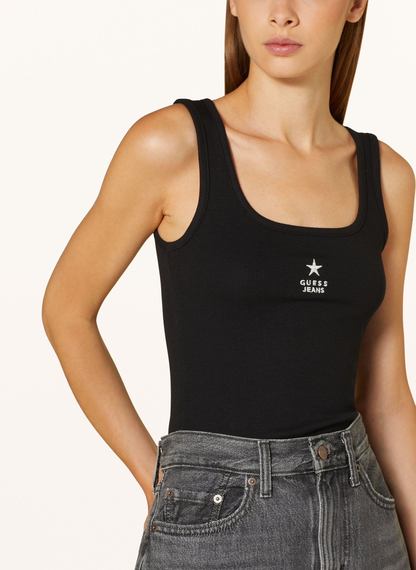 GUESS JEANS Top, Color: BLACK (Image 4)