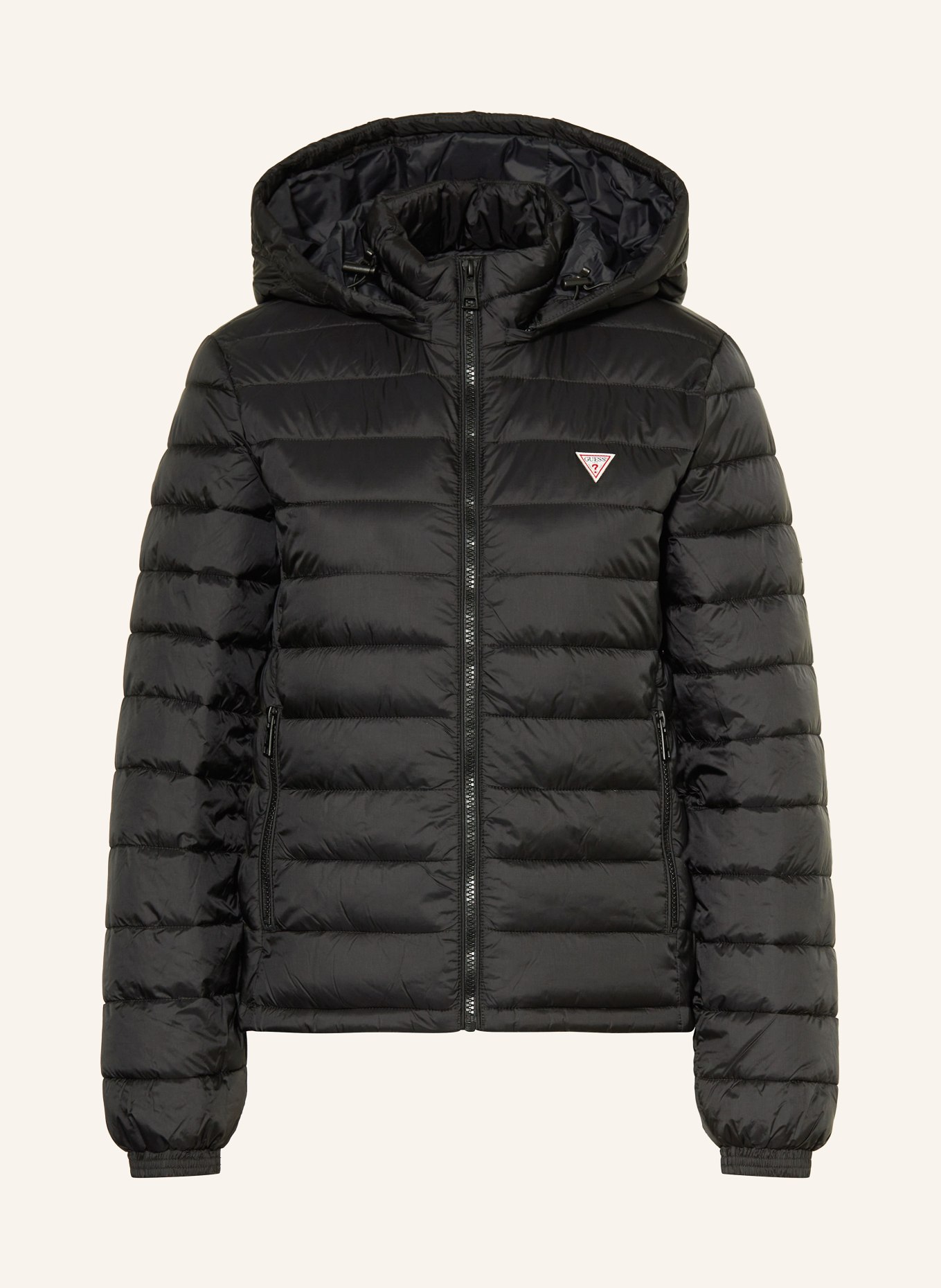 GUESS JEANS Quilted jacket, Color: BLACK (Image 1)