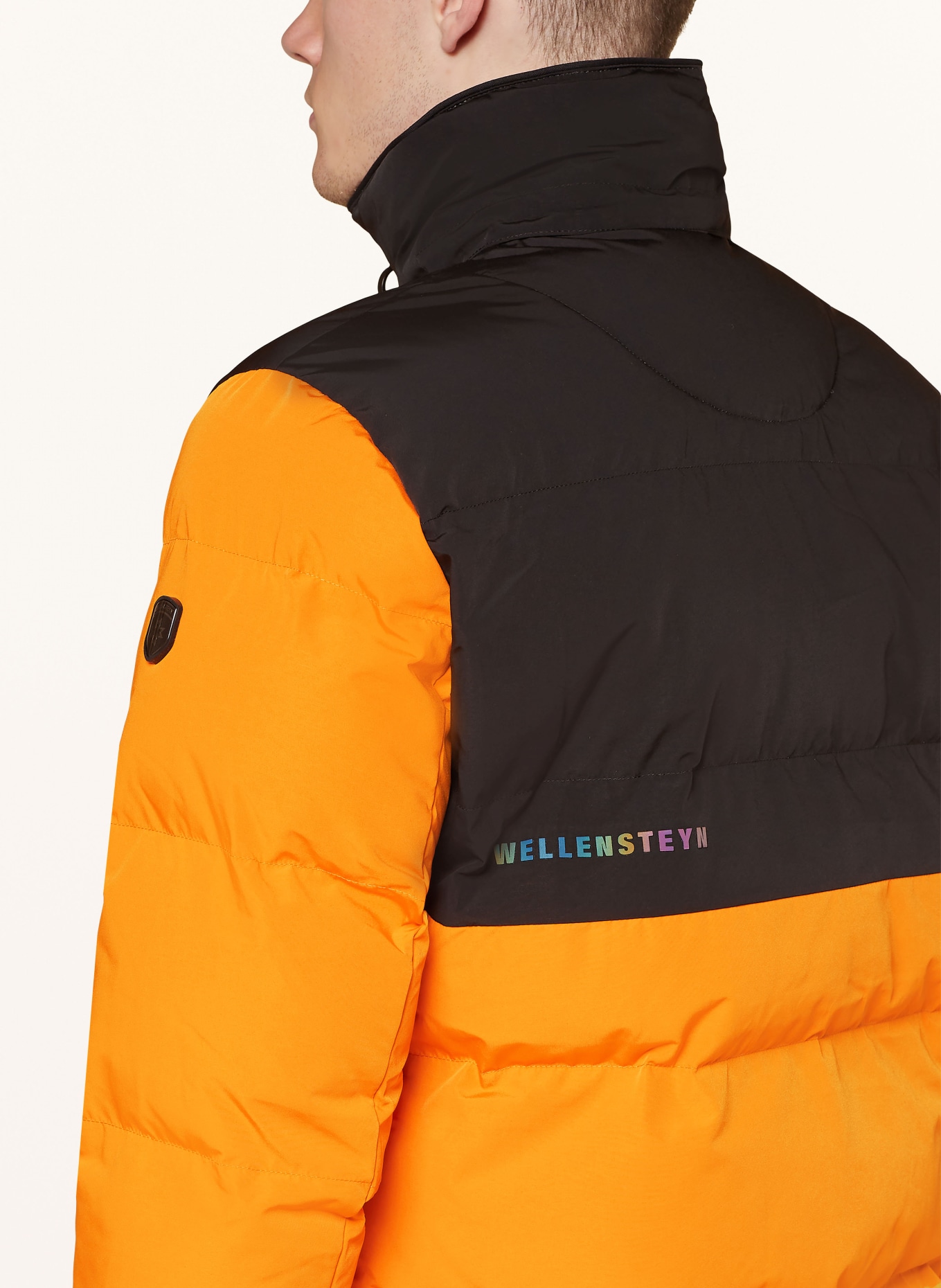 WELLENSTEYN Steppjacke ROYAL FLASH mit DUPONT™ SORONA®-Isolierung: ORANGE/ SCHWARZ