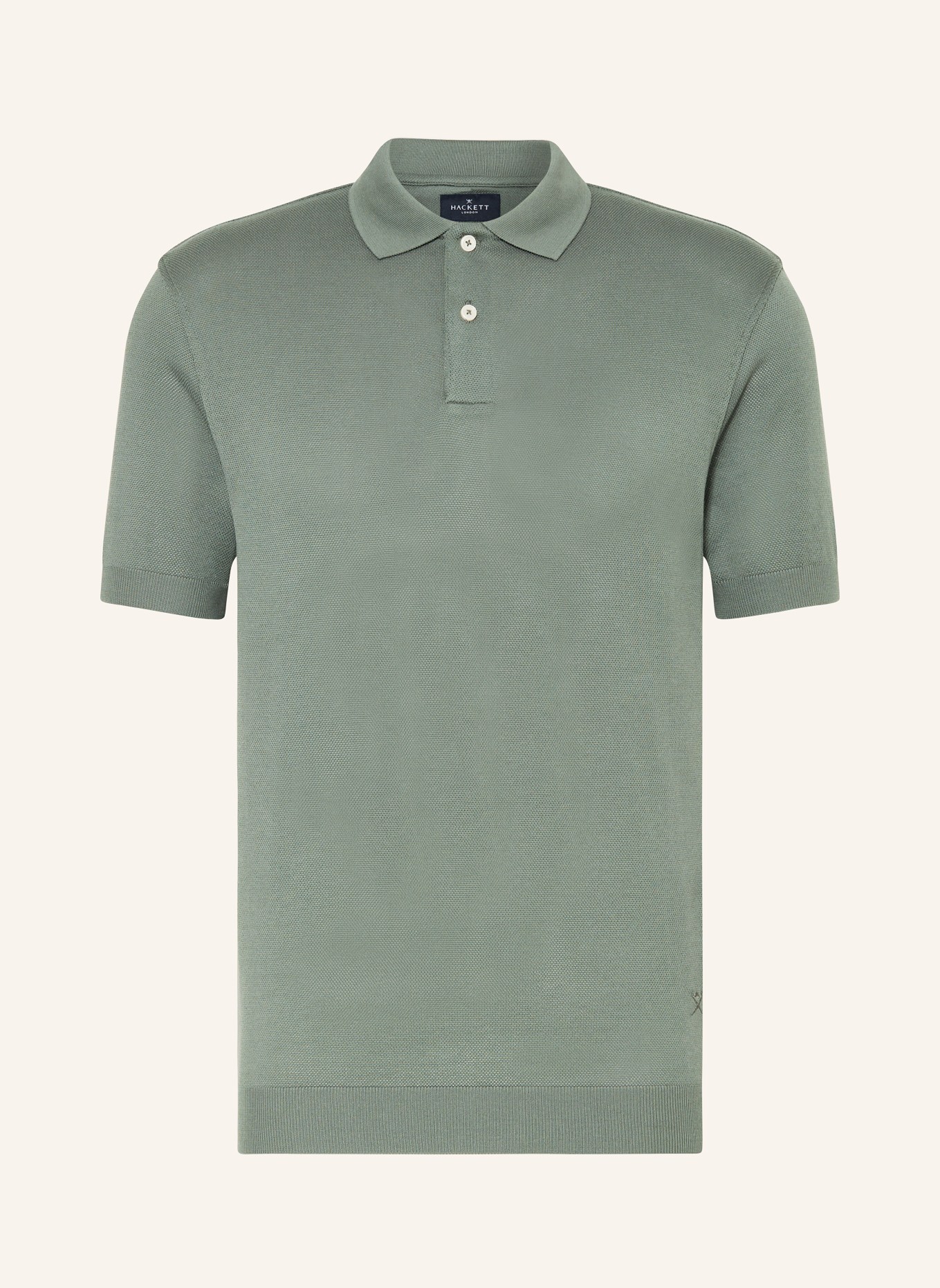 HACKETT LONDON Piqué polo shirt classic fit, Color: GREEN (Image 1)