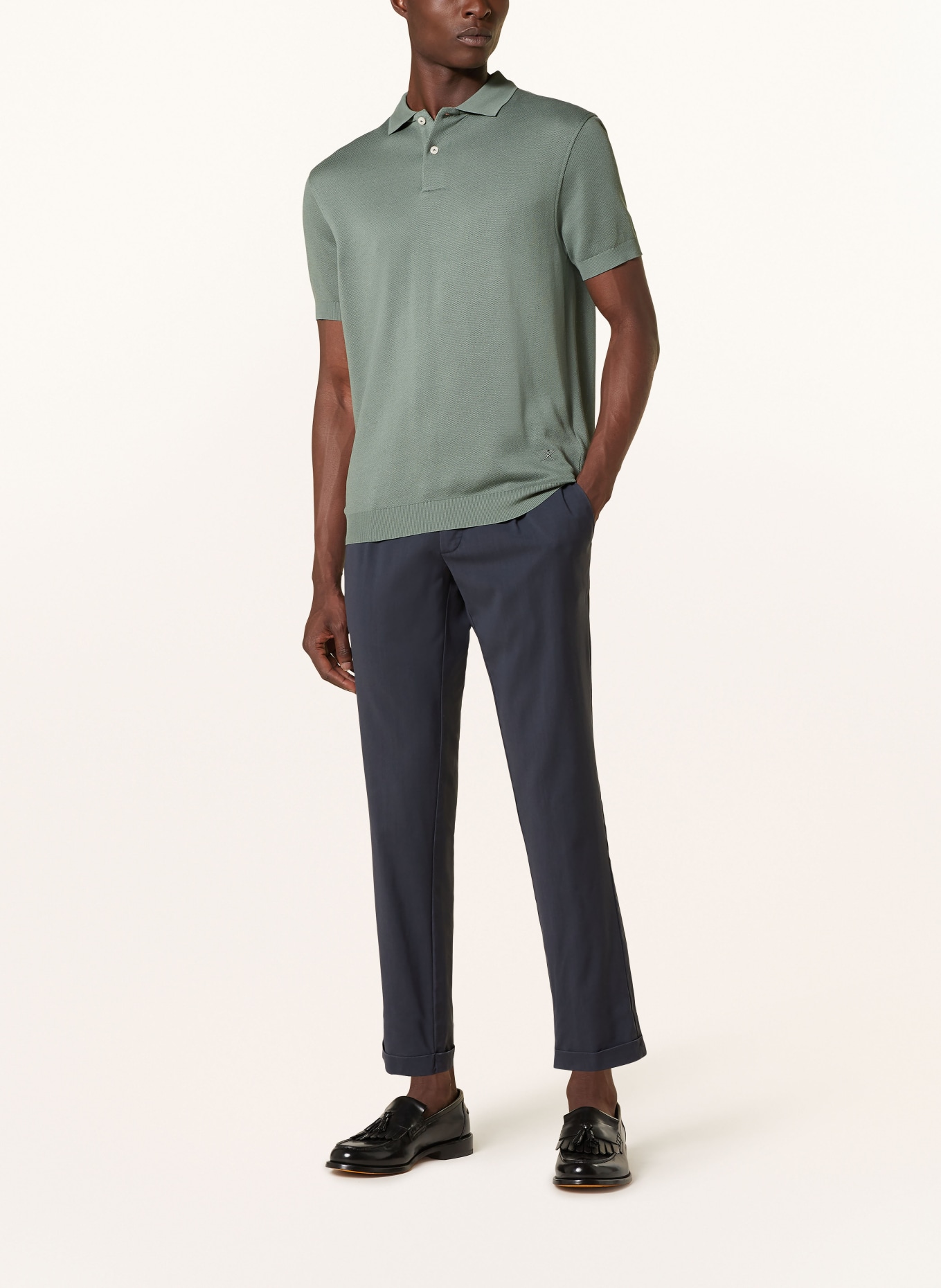 HACKETT LONDON Piqué polo shirt classic fit, Color: GREEN (Image 2)