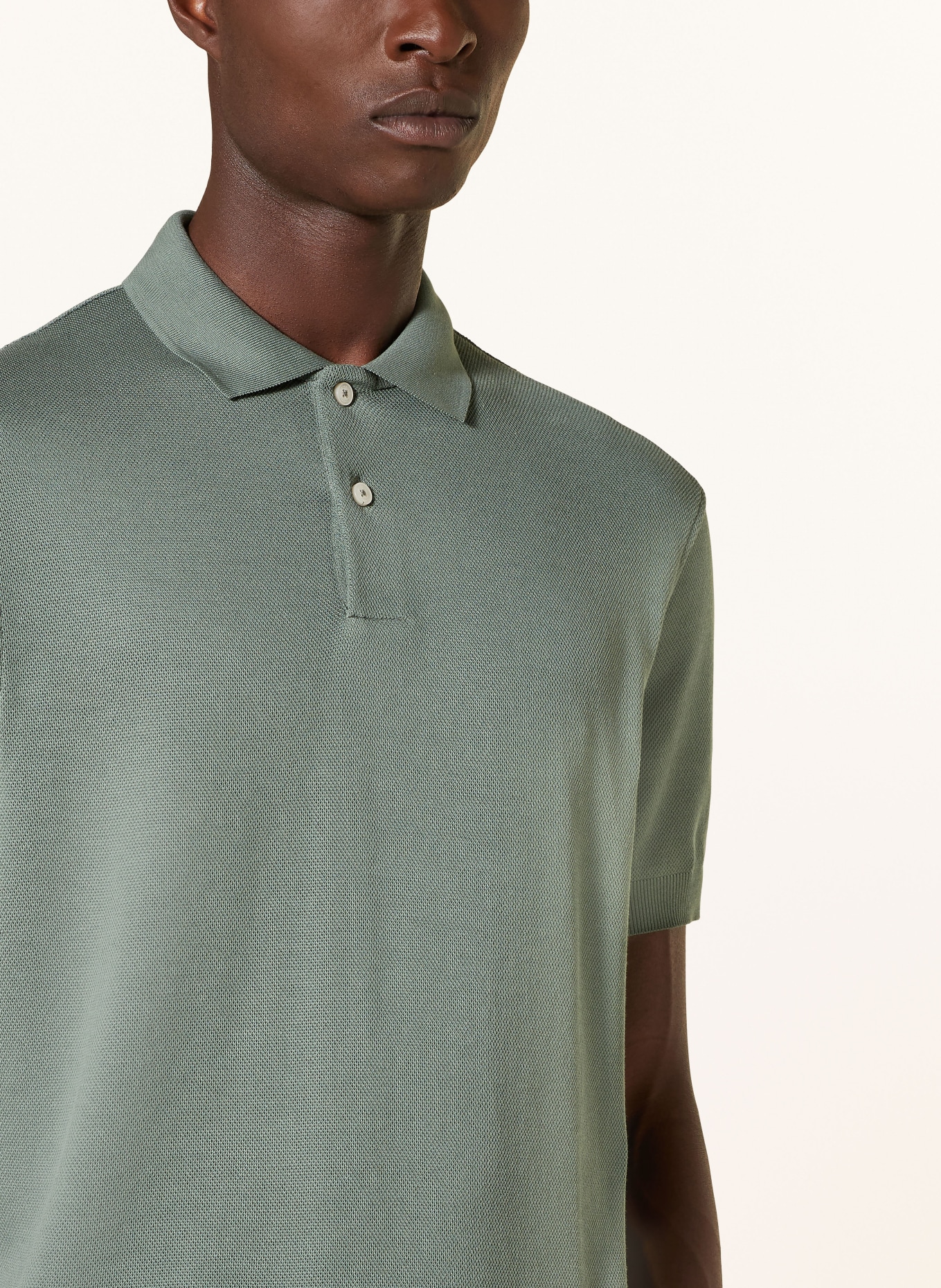 HACKETT LONDON Piqué polo shirt classic fit, Color: GREEN (Image 4)