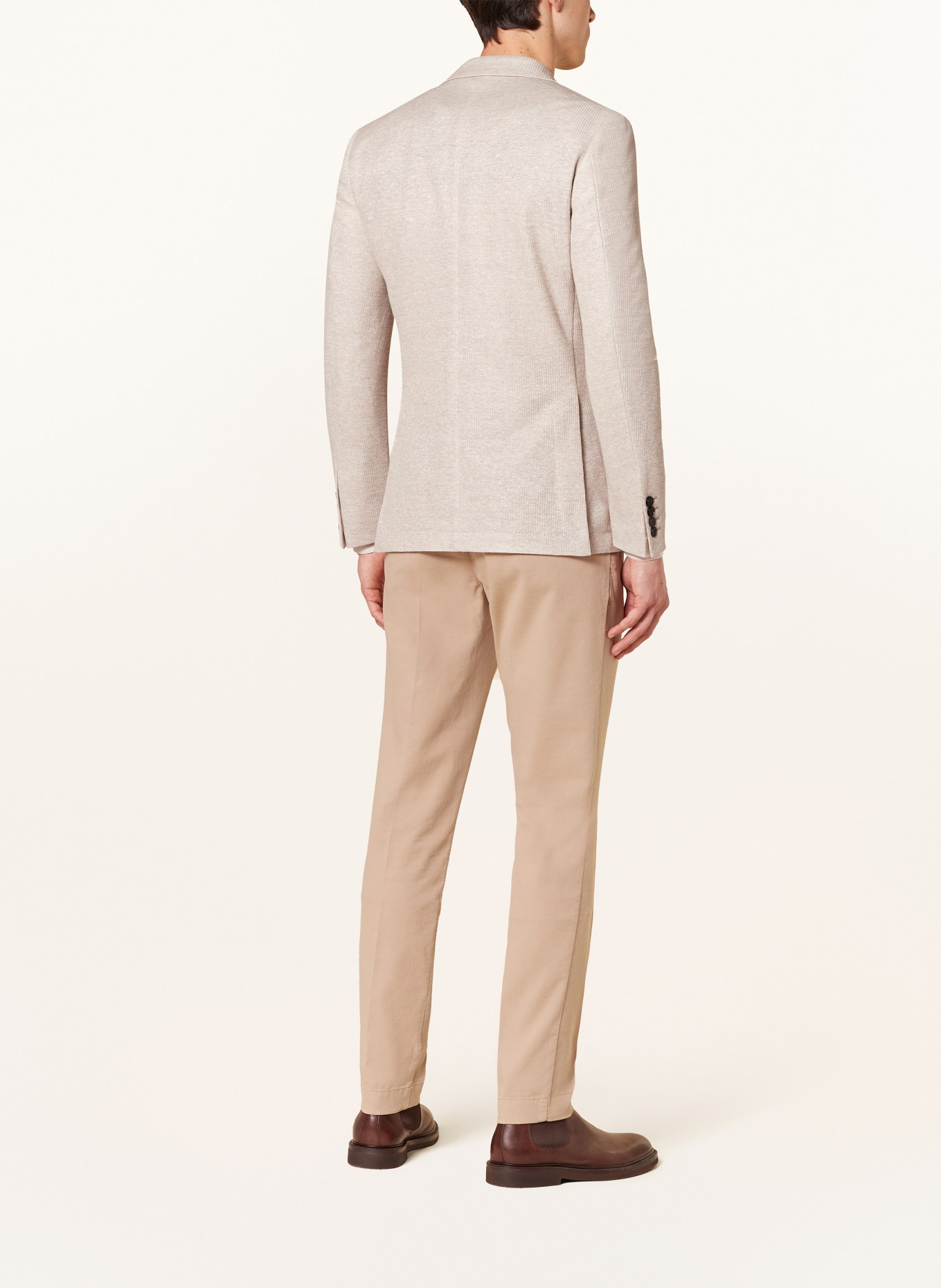 HACKETT LONDON Jerseysakko Extra Slim Fit mit Leinen, Farbe: HELLBRAUN (Bild 3)