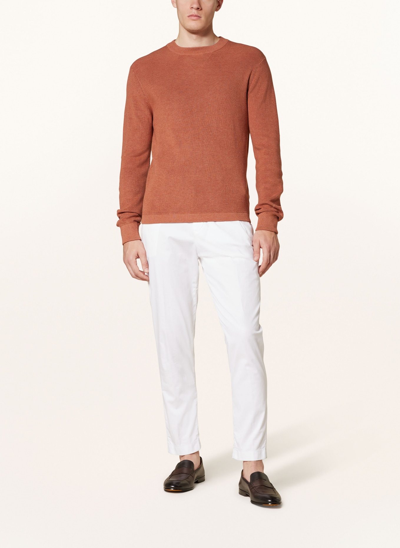 HACKETT LONDON Pullover: DUNKELORANGE