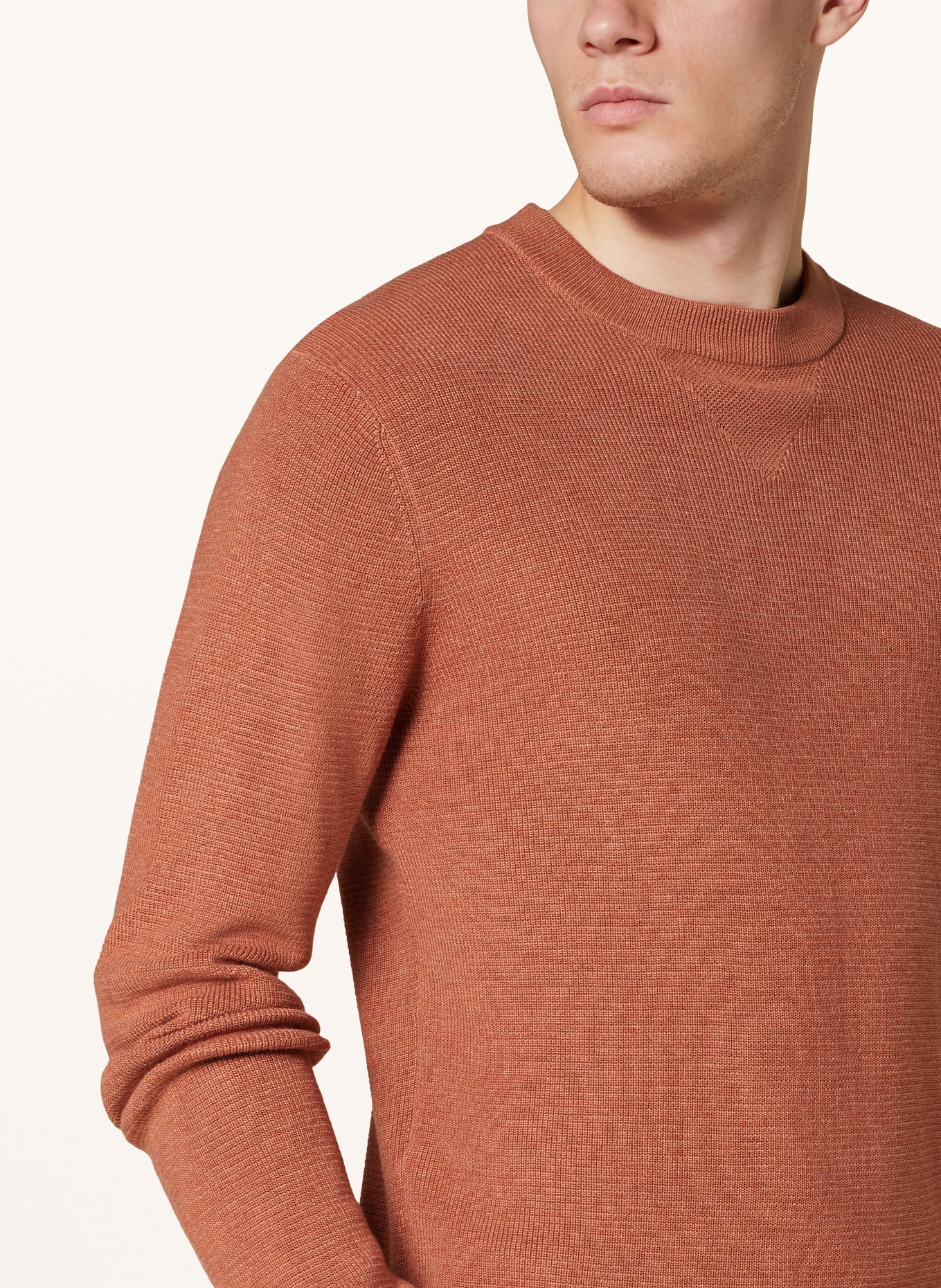 HACKETT LONDON Pullover: DUNKELORANGE