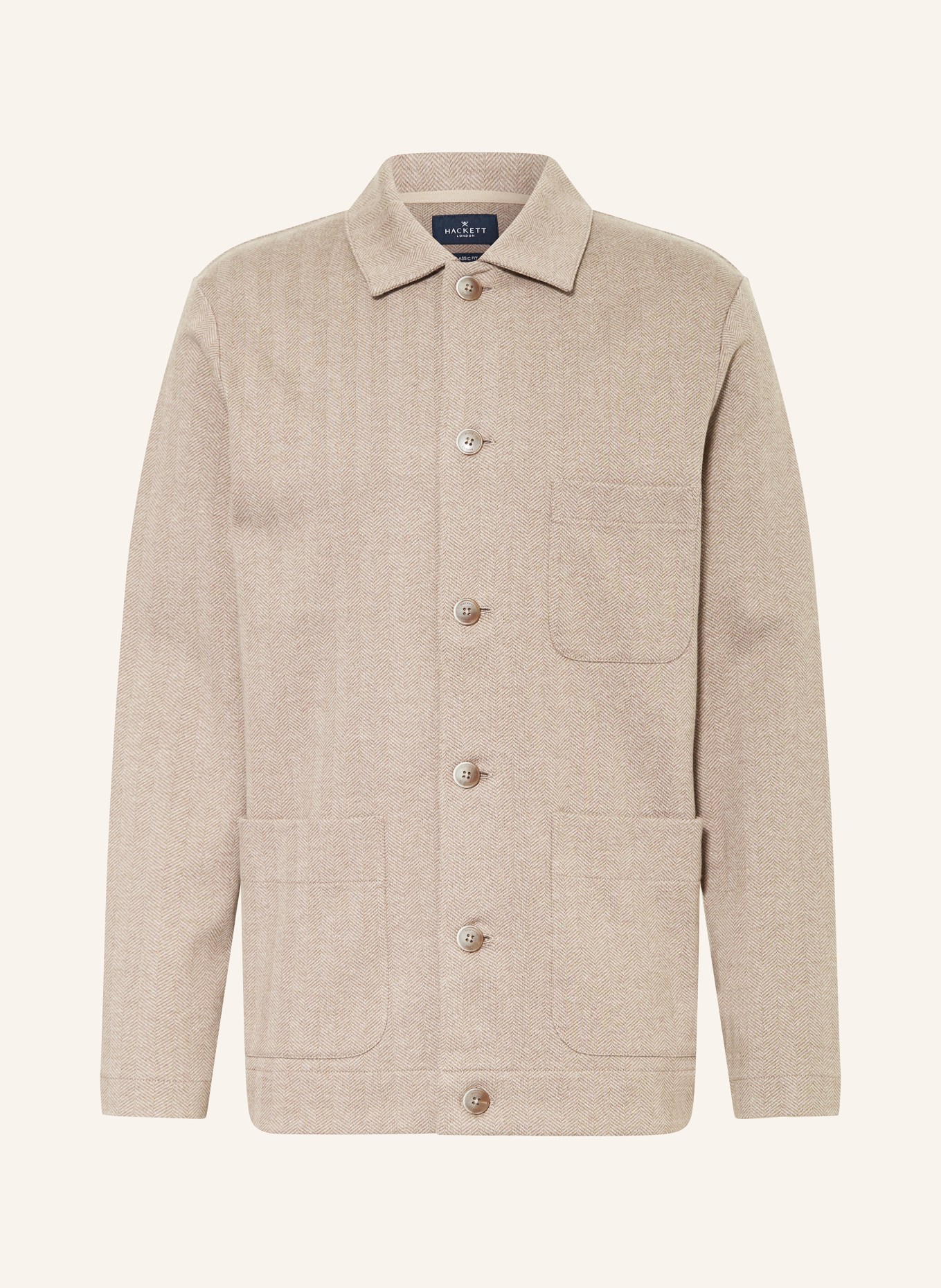 HACKETT LONDON Overshirt, Color: BEIGE (Image 1)