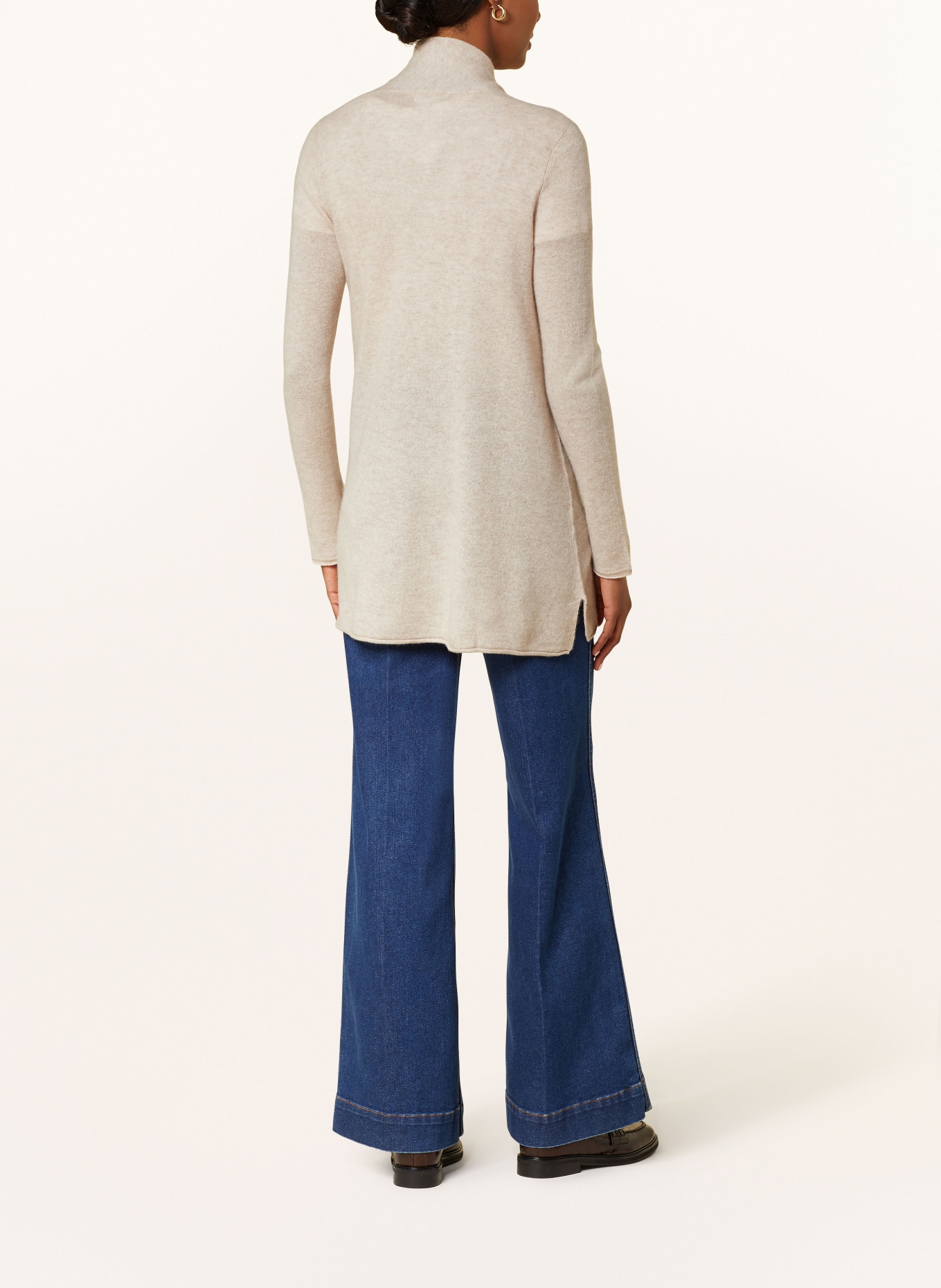 darling harbour Knit cardigan made of cashmere: HAFER MELANGE