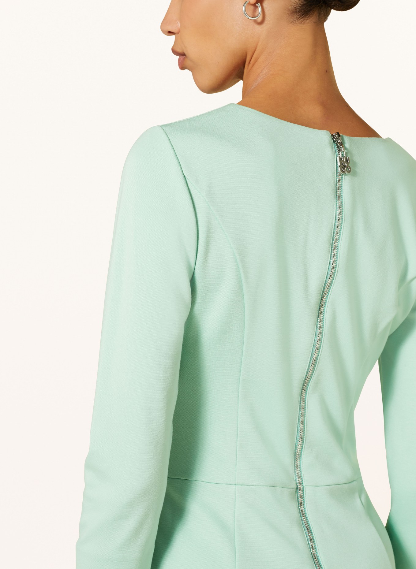 HUGO Etuikleid KALAMARA-2 mit 3/4-Arm, Farbe: HELLGRÜN (Bild 4)