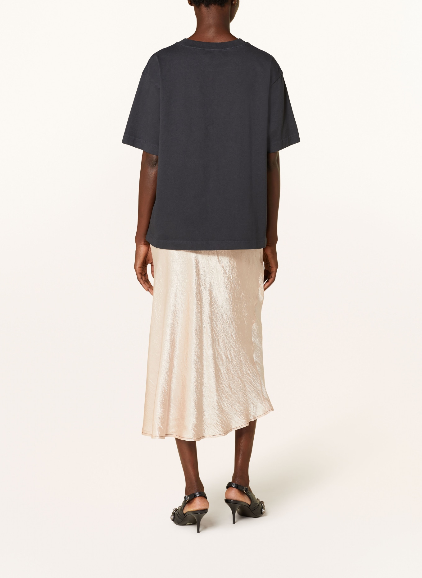 Acne Studios Wrap skirt made of satin, Color: BEIGE (Image 3)